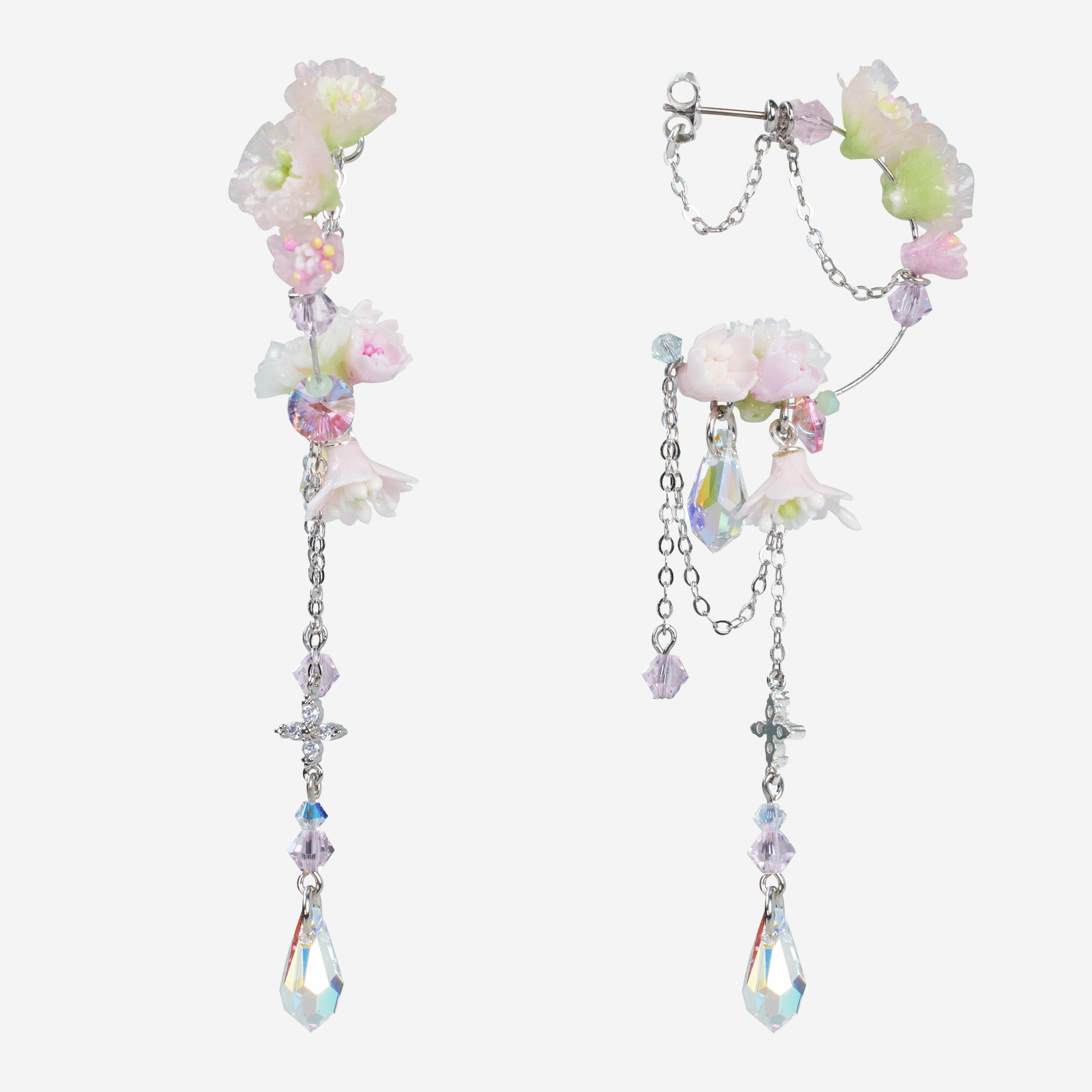 Subtlety of Metaphors Sakura Riddle Earrings
