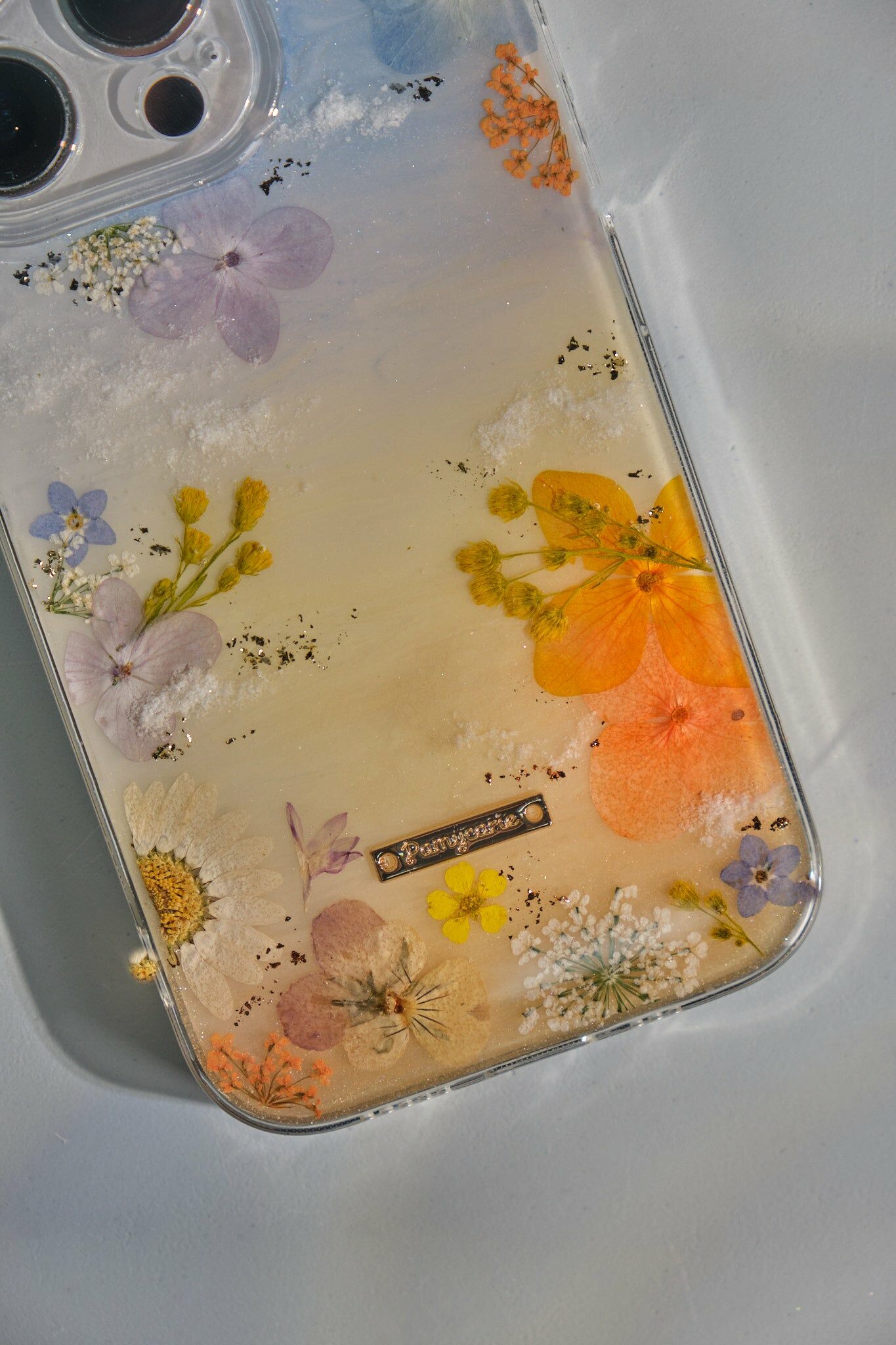 Cloudy Sunset Garden Resin Phone Case