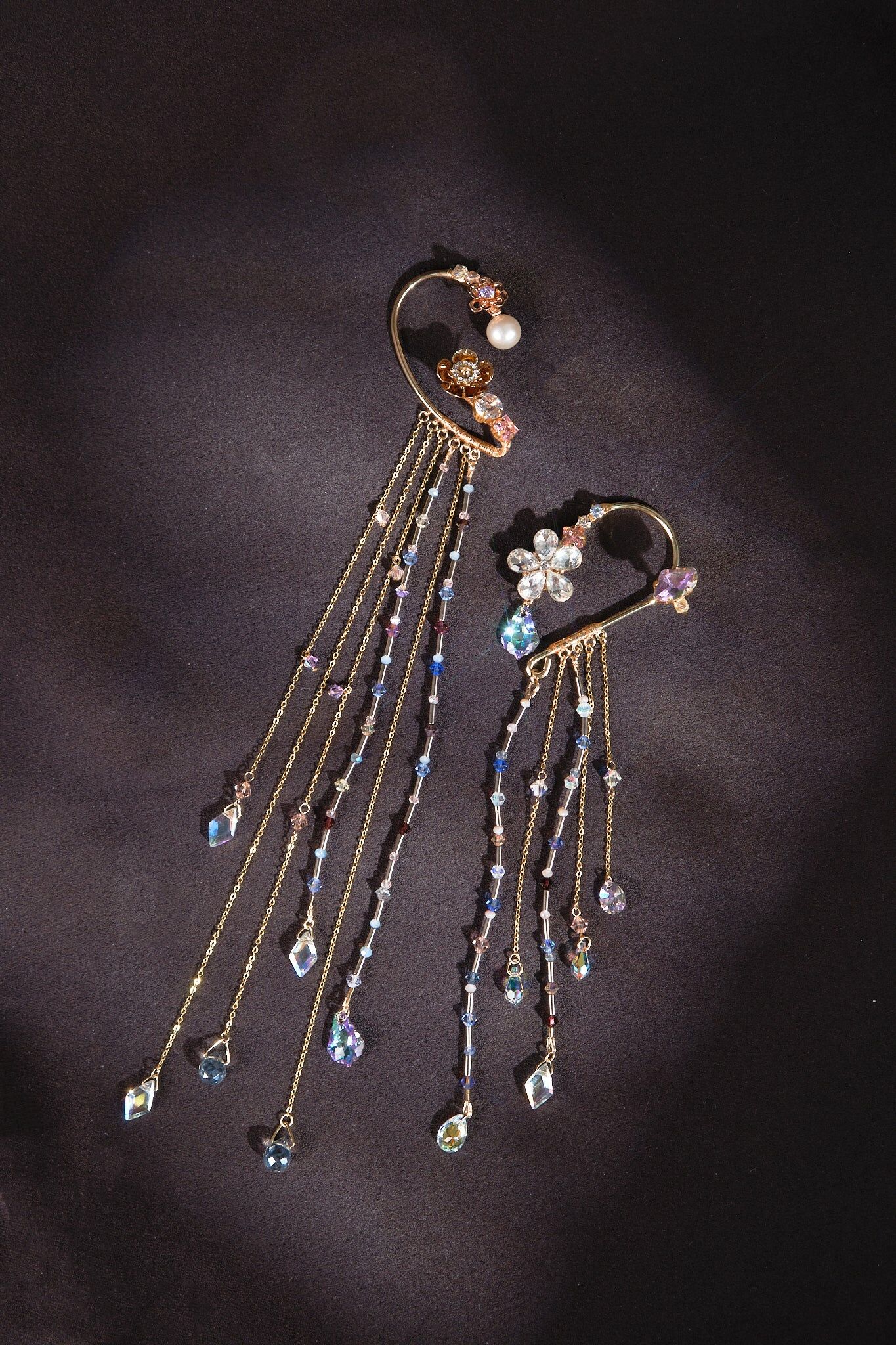 Cobalt Ear Hook Pair