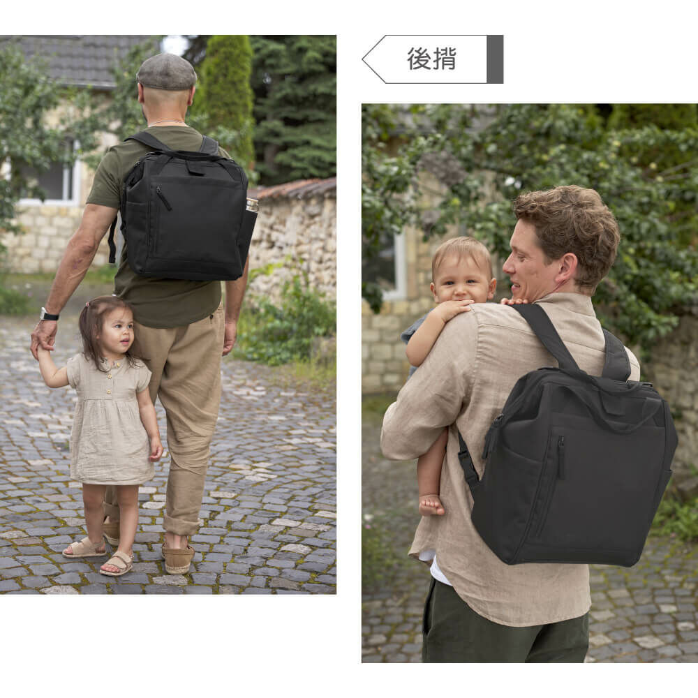 德國媽媽包No.1品牌,LASSIG讓媽媽包不只是媽媽包,兼具時尚與功能性,大開口大容量多隔層,附育兒配件:防水尿布墊、奶瓶保溫袋、推車掛勾,實用推薦