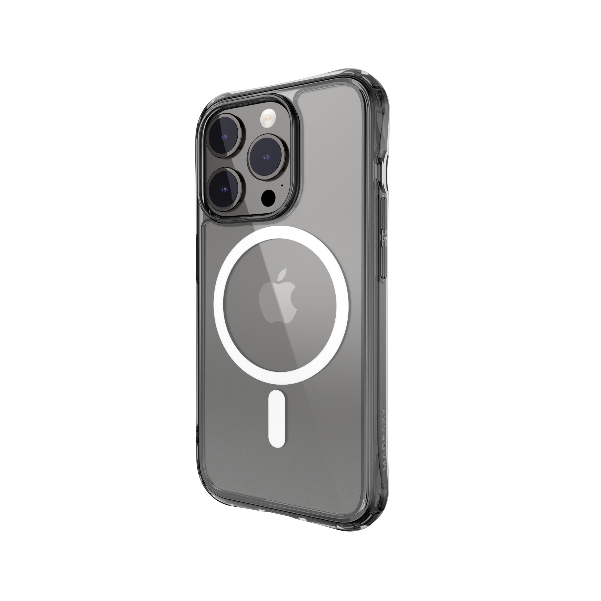 【 MAGEASY 】ALOS 超軍規防摔透明手機殼 -透黑 15系列（M系列支援MagSafe）