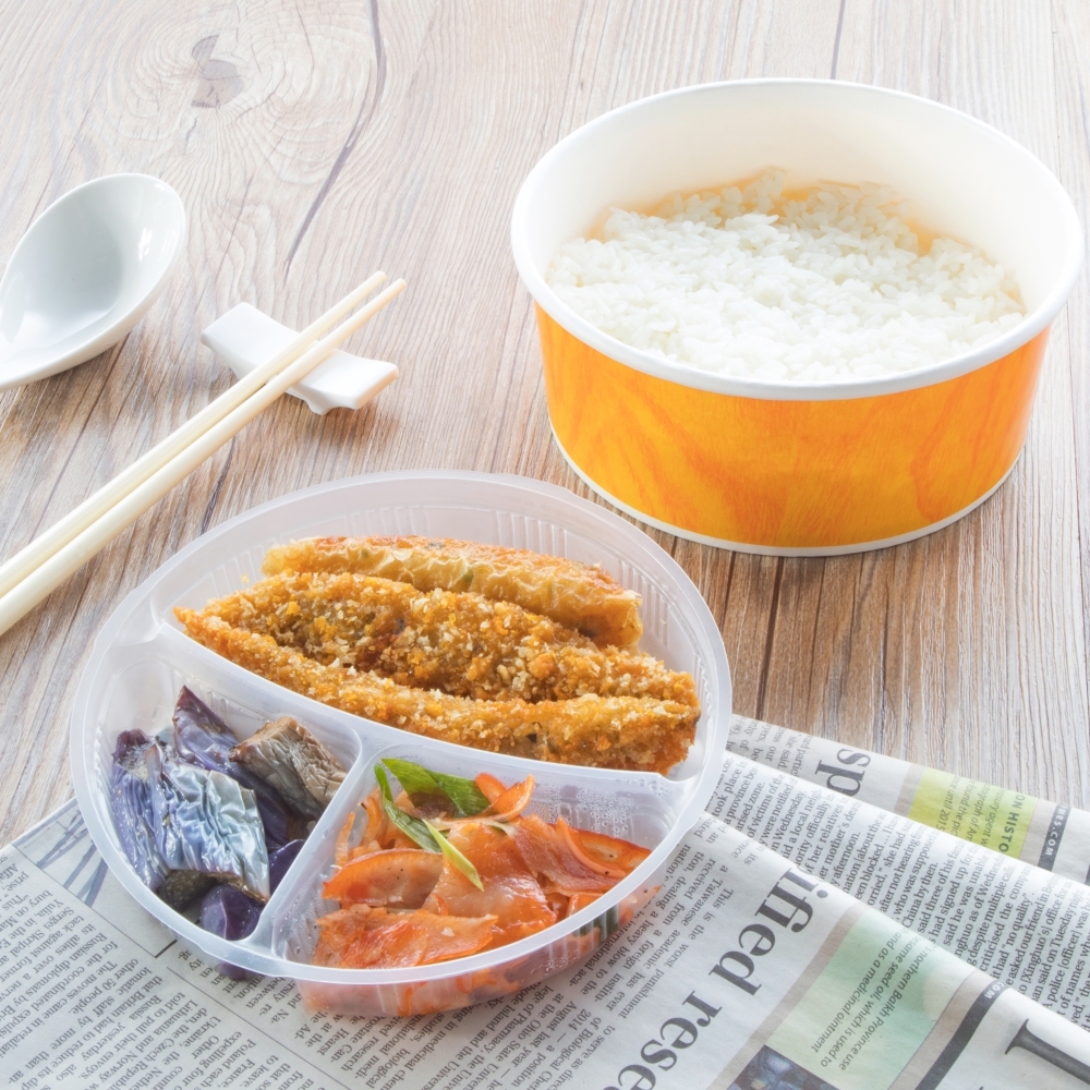 圓便當盒分隔內襯 三分格 3號