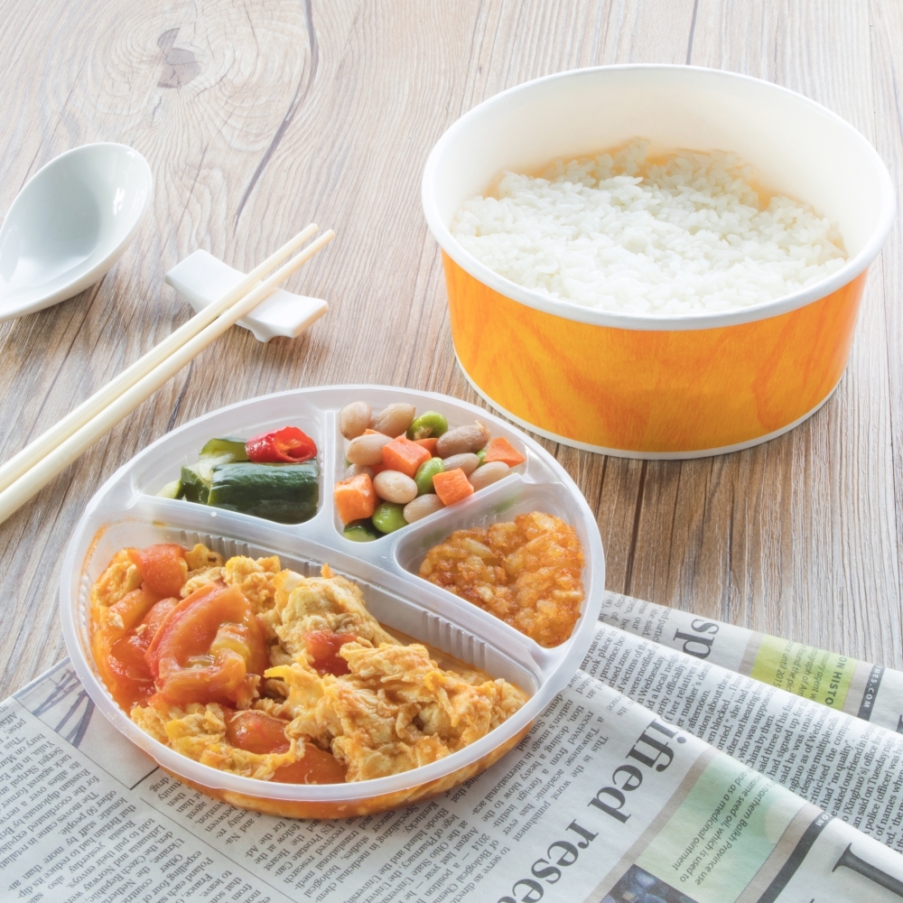 圓便當盒分隔內襯 四分格 4號