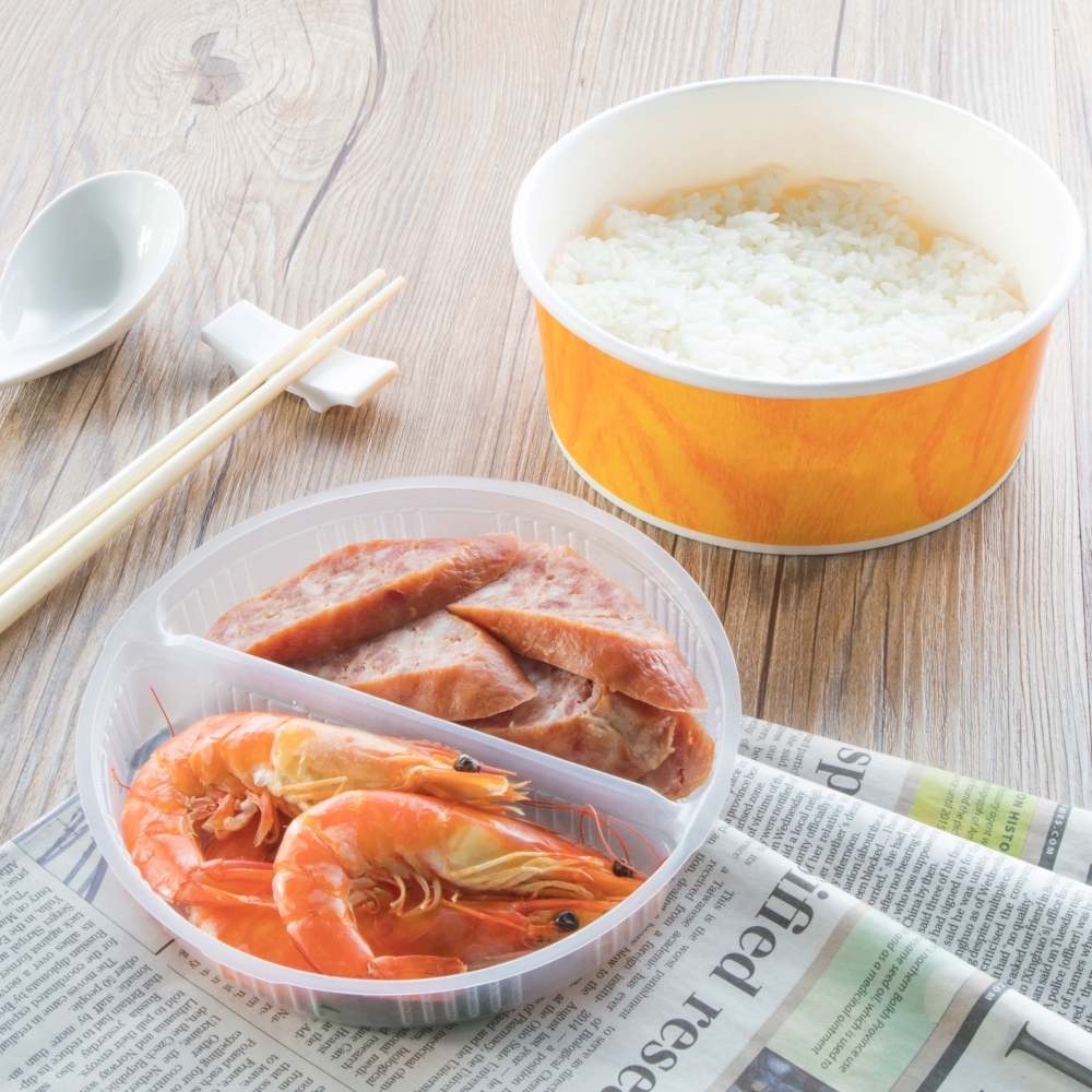 圓便當盒分隔內襯 二分格 2號