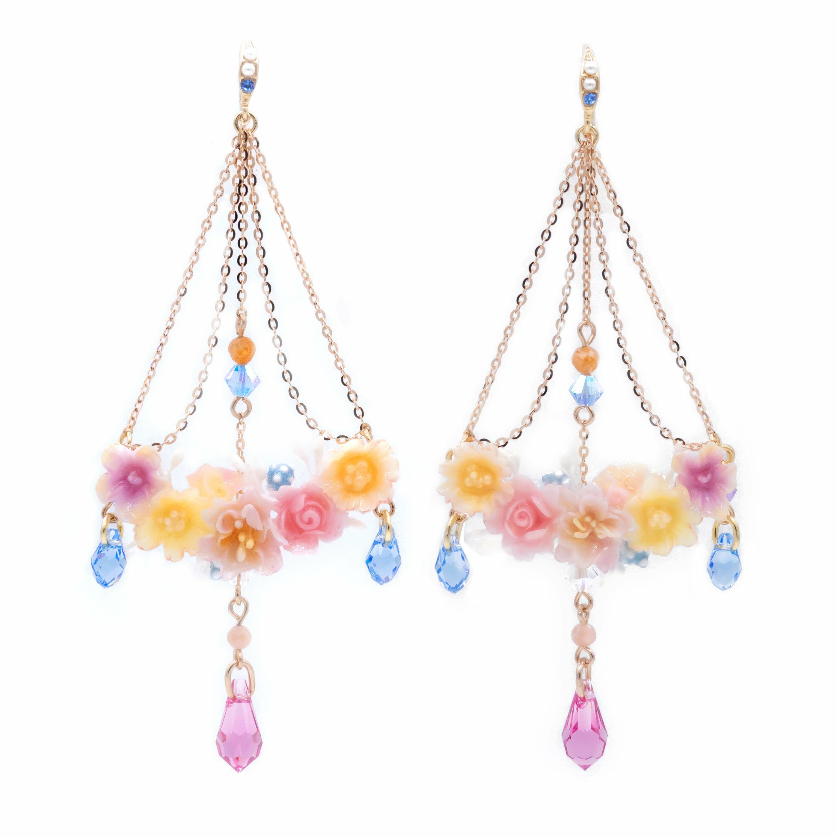 The Censors Rose-Gold plated 925 Sliver Swing Earrings