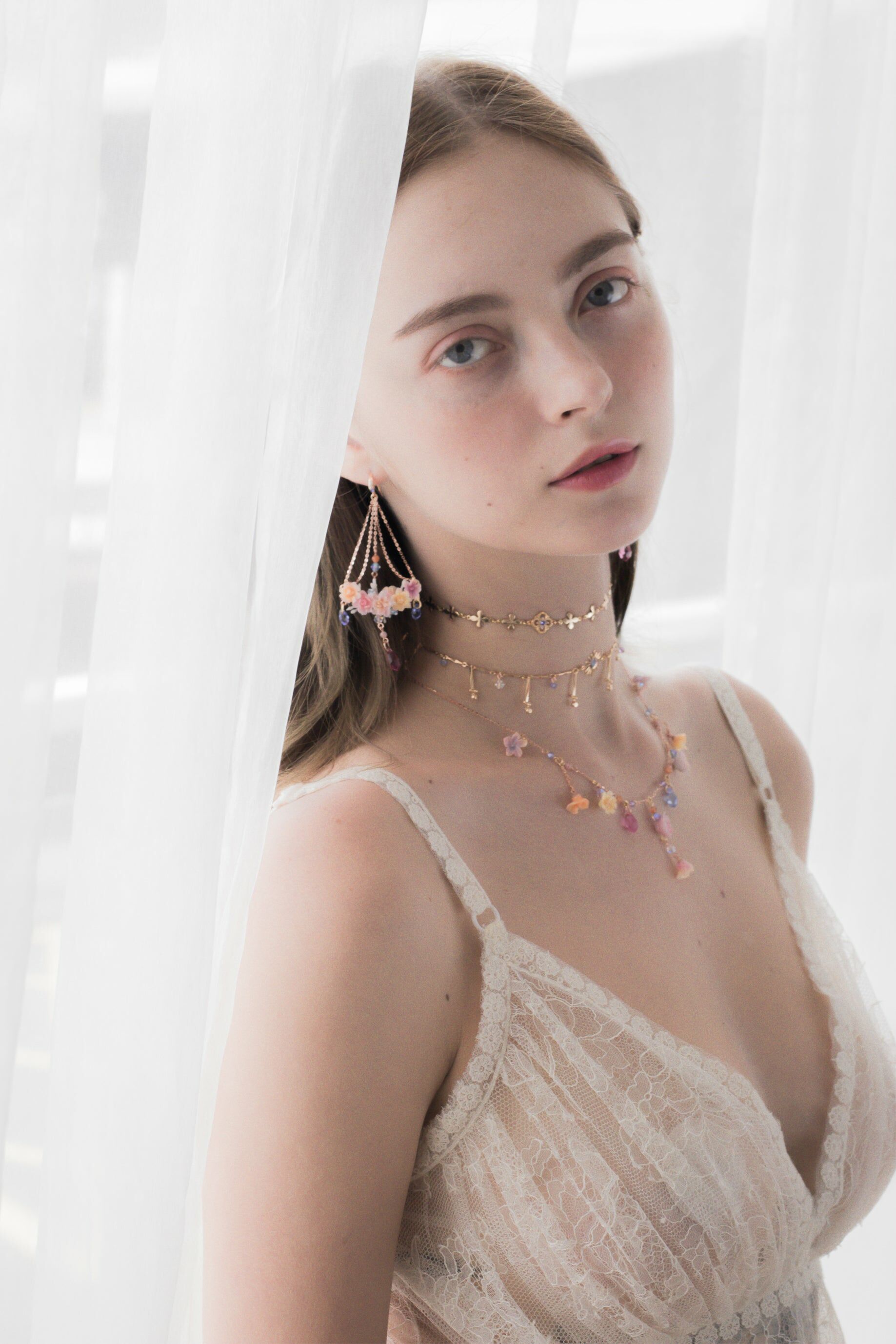 Hermetic Rose Gold-plated 925 Silver Charm Necklace