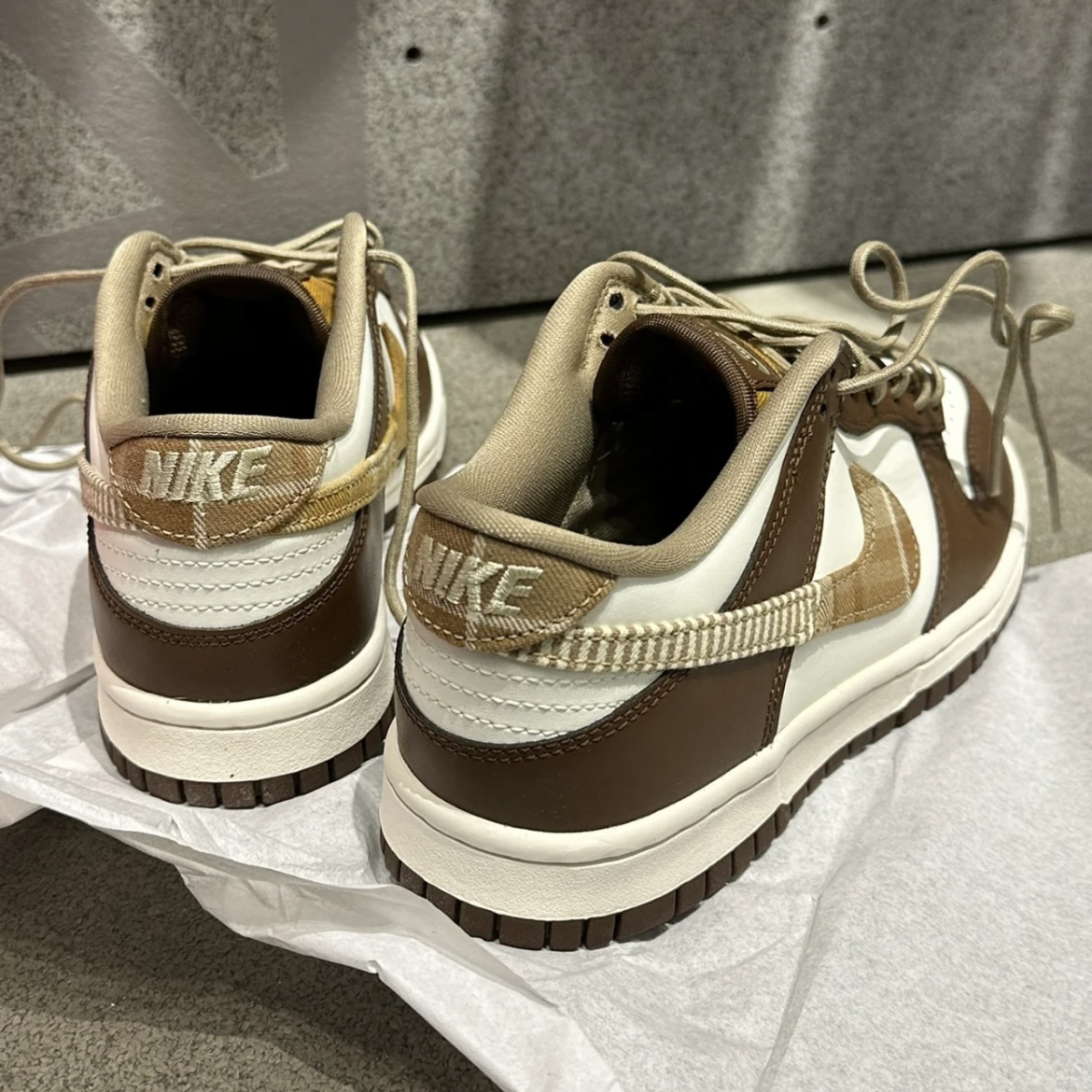 Nike Dunk Low GS Brown Plaid 美拉德 巧克力