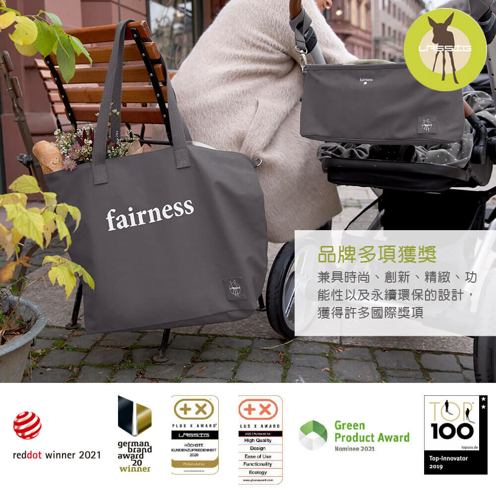 德國媽媽包No.1品牌，LASSIG讓媽媽包不只是媽媽包，兼具時尚與功能性，手提斜背多種背法，大開口大容量多隔層，外出育兒神隊友，網紅媽咪推薦