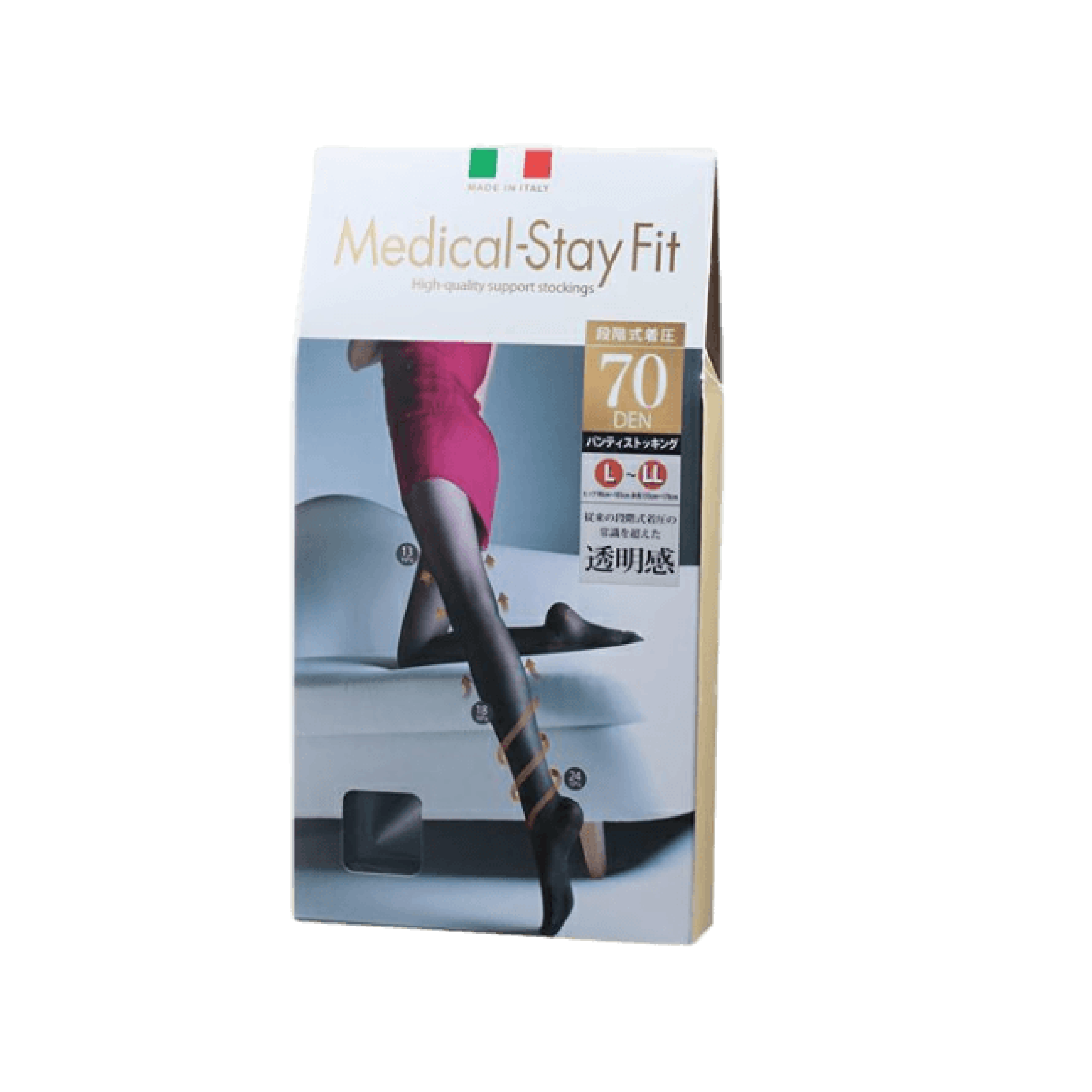 Medical-Stay Fit 70DEN 分層壓縮 - 絲襪襪褲 - 黑色 