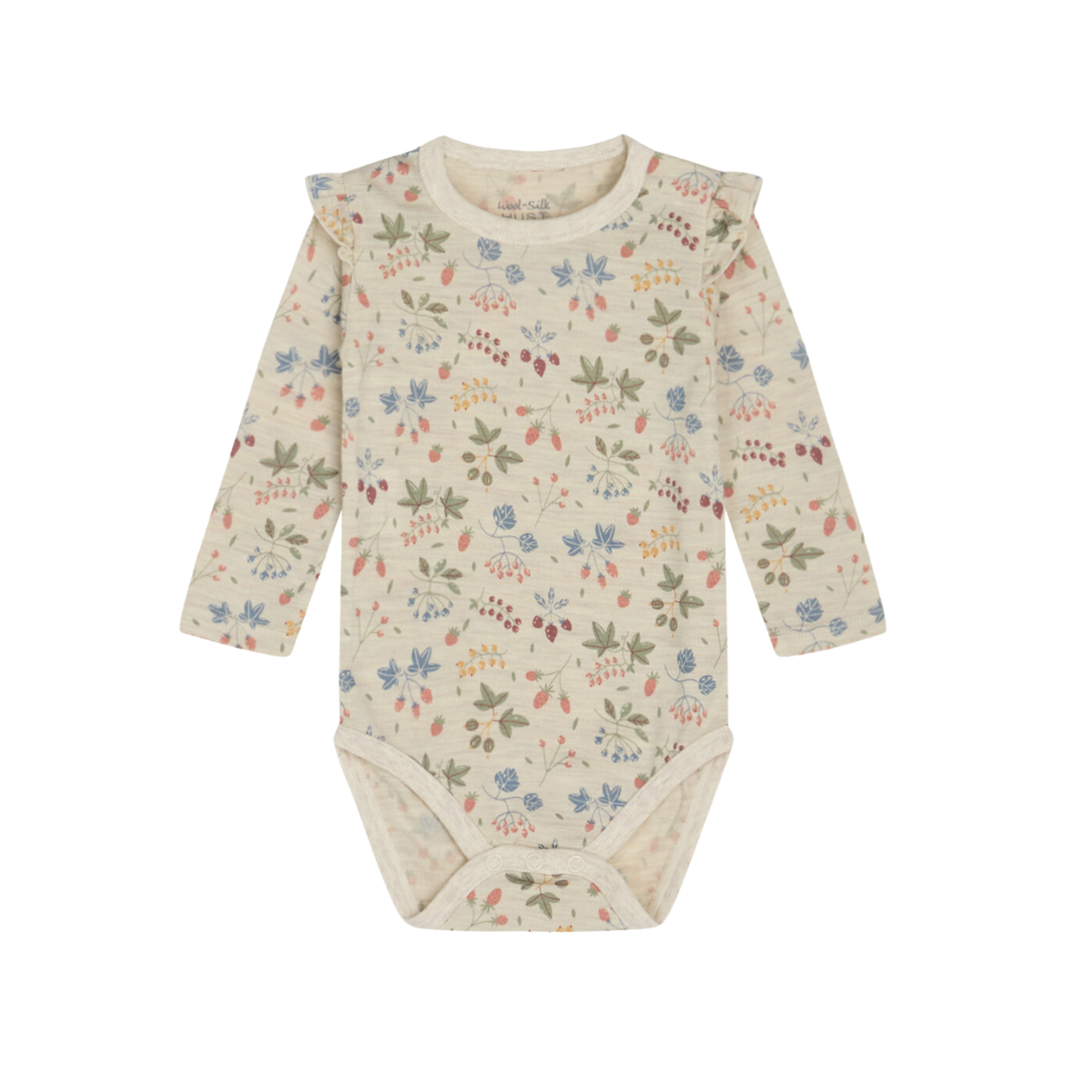 〖 Hust & Claire 〗米色莓果羊毛包屁衣