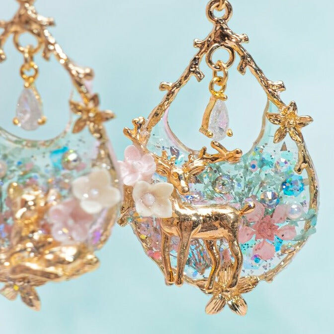 Garden Mirage S925 2-way Earrings
