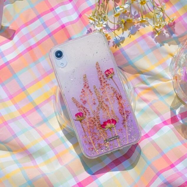 Floral Canvas Resin Phone Case (3 Designs)