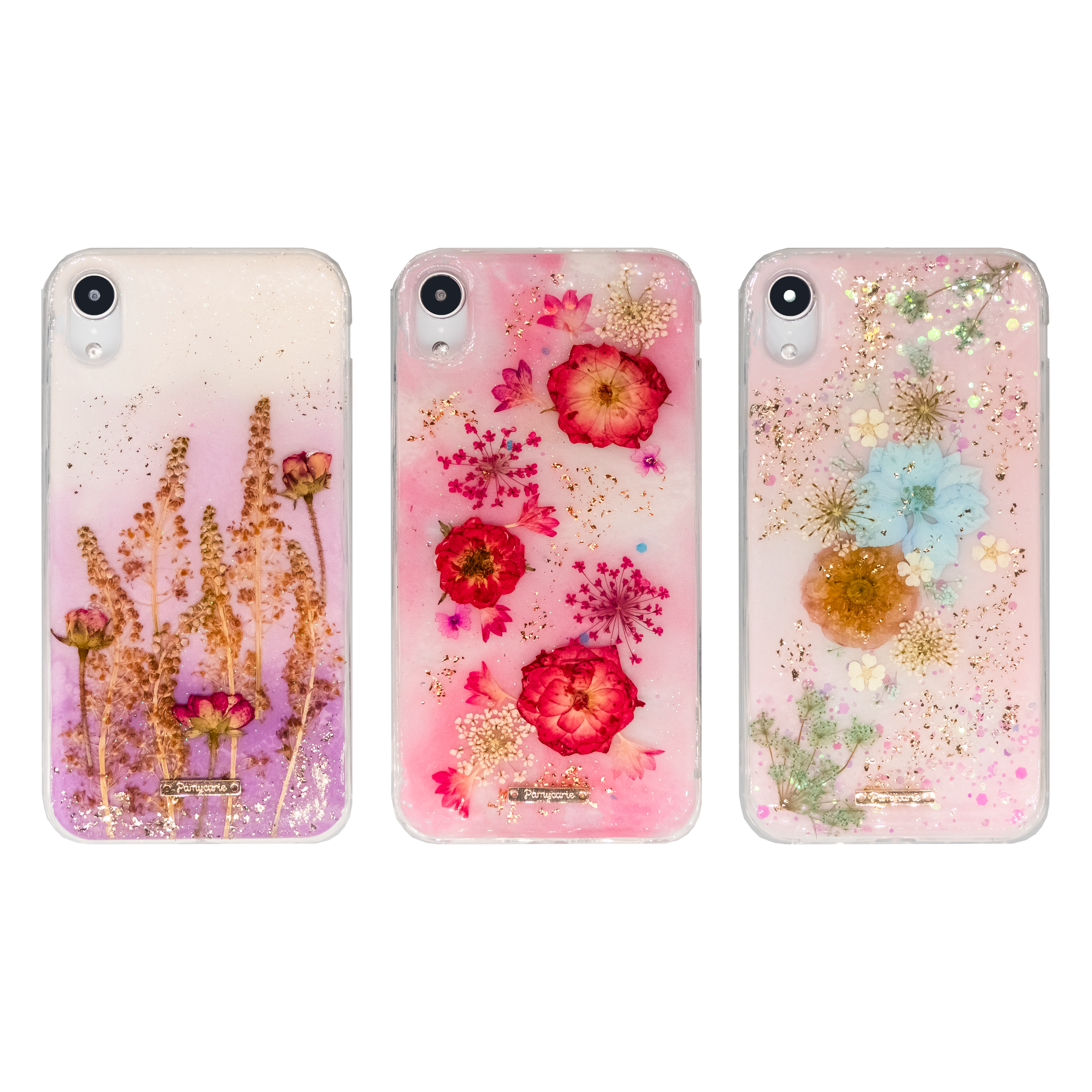 Floral Canvas Resin Phone Case (3 Designs)
