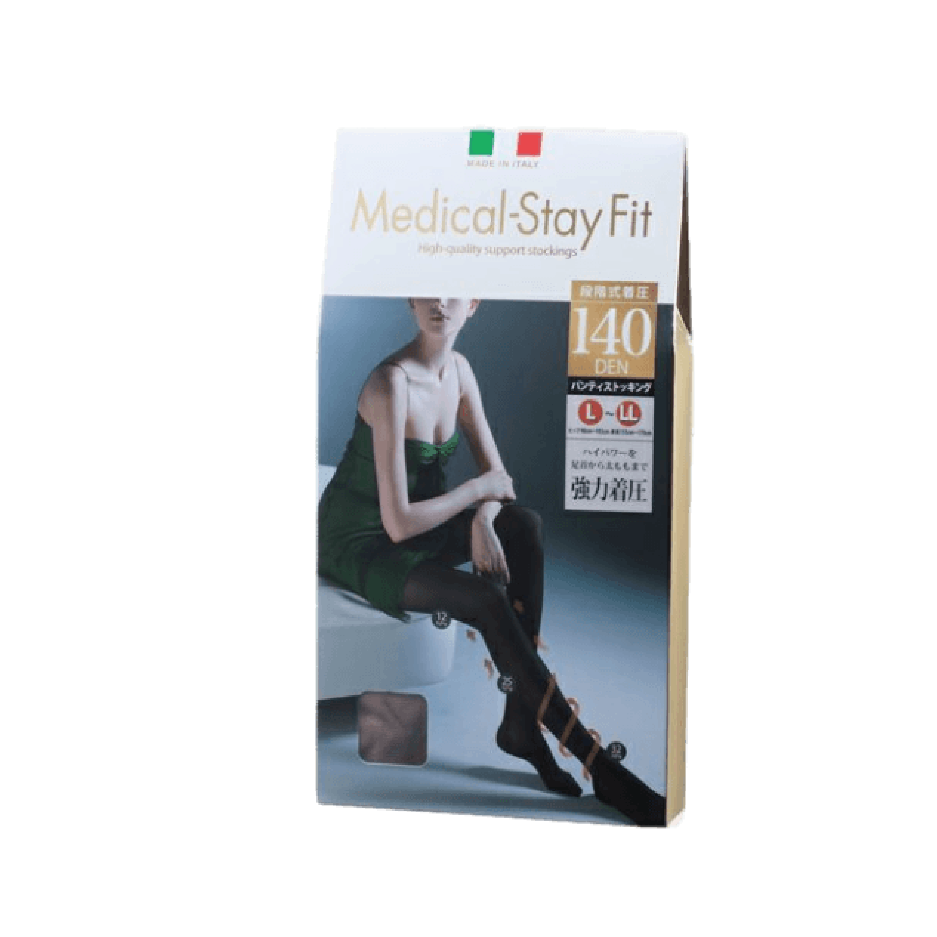 Medical-Stay Fit 140DEN 分層壓縮 - 絲襪襪褲 - 黑色 