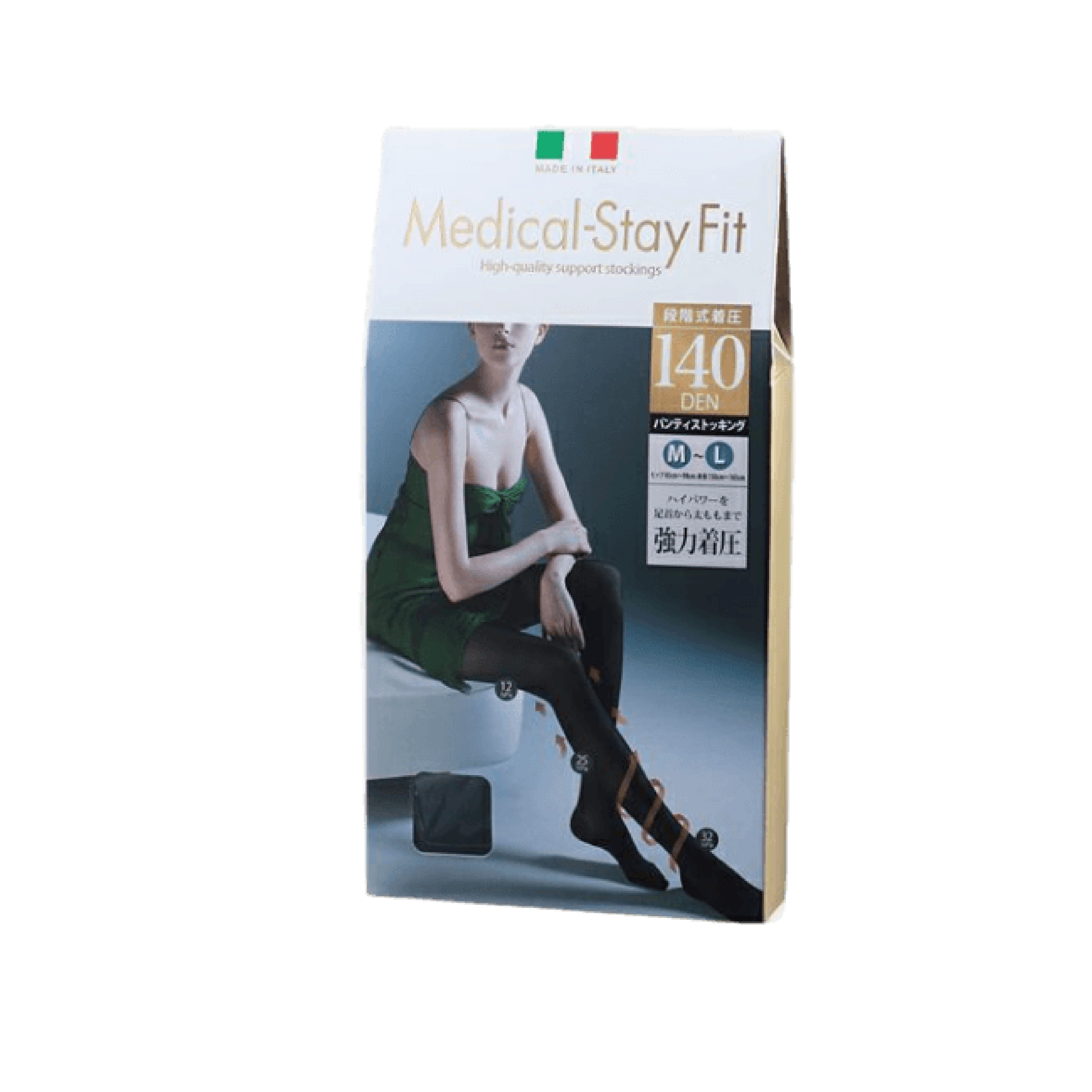 Medical-Stay Fit 140DEN 分層壓縮 - 絲襪襪褲 - 黑色 