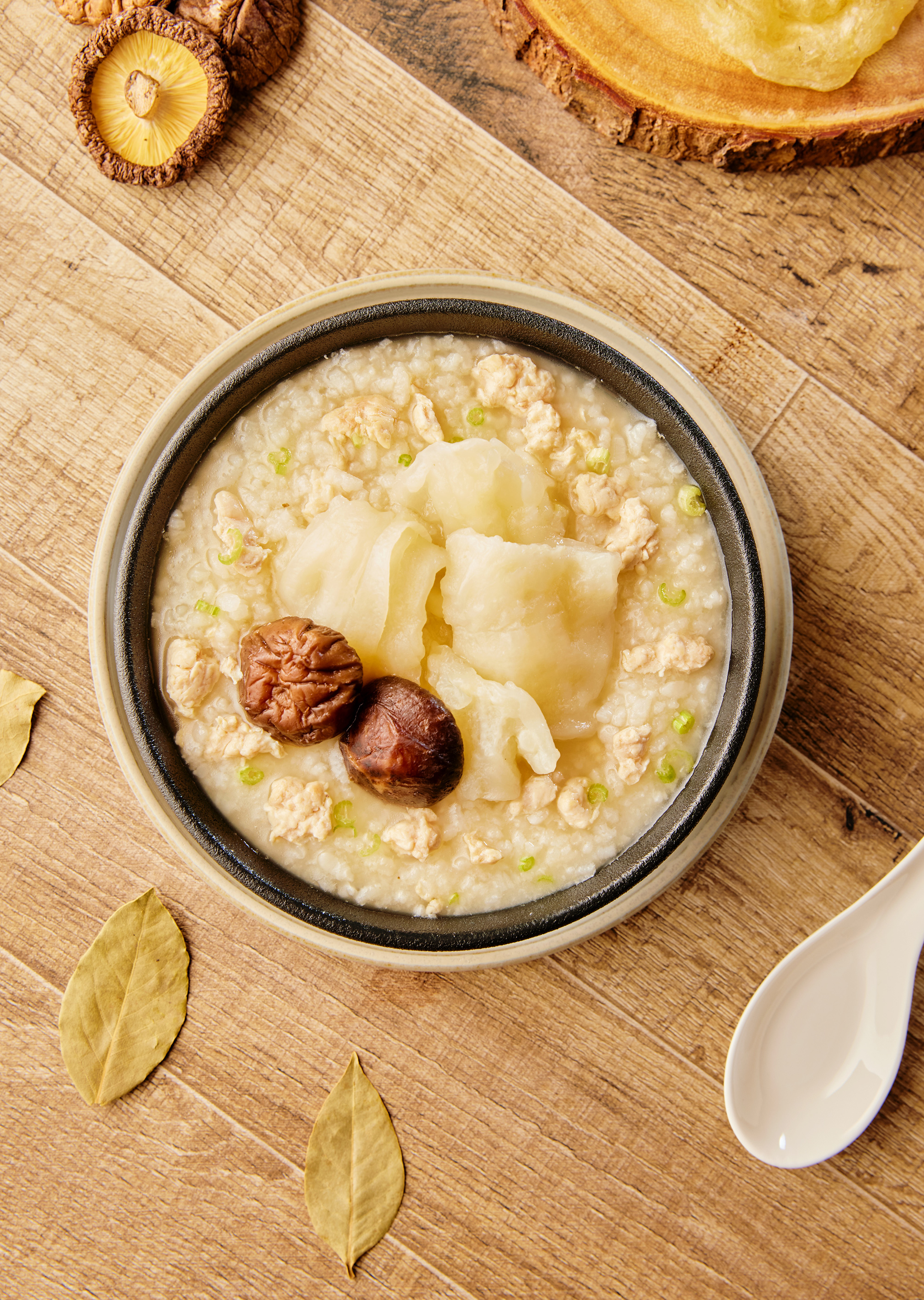 花膠香菇雞蓉粥