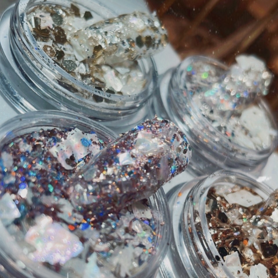 【STYLE新品】熊熊貝殼小礦石大亮片