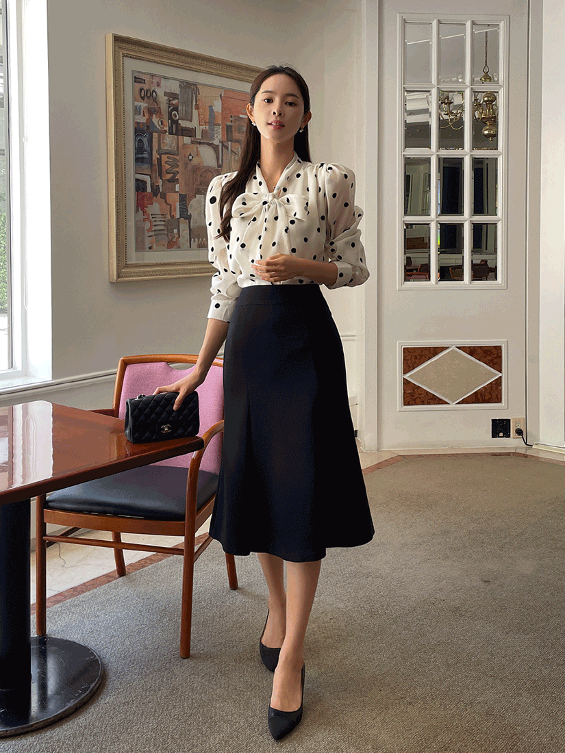 氣質修身魚尾裙 [ 2色 / S ]