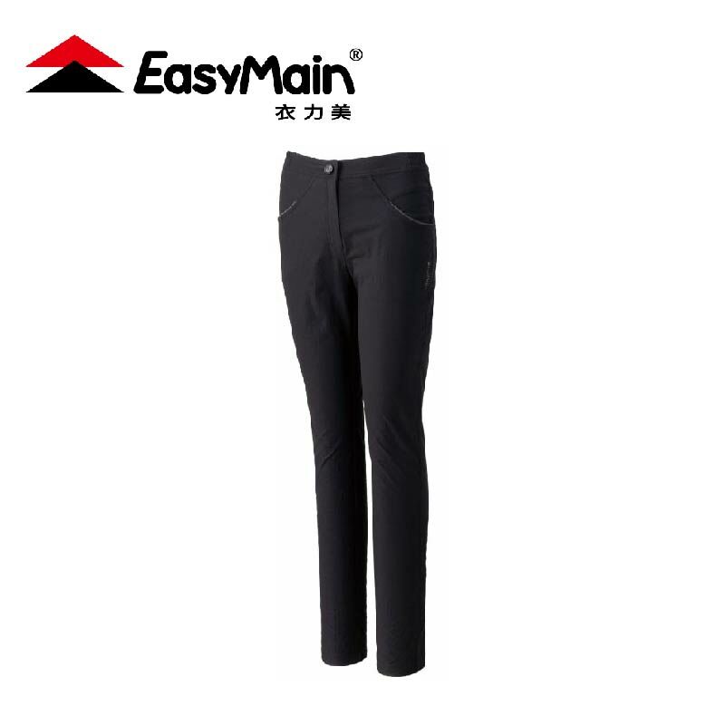 EasyMain 衣力美 女 彈性快乾細格長褲 (2色) 彈性/快乾 21EMR23050