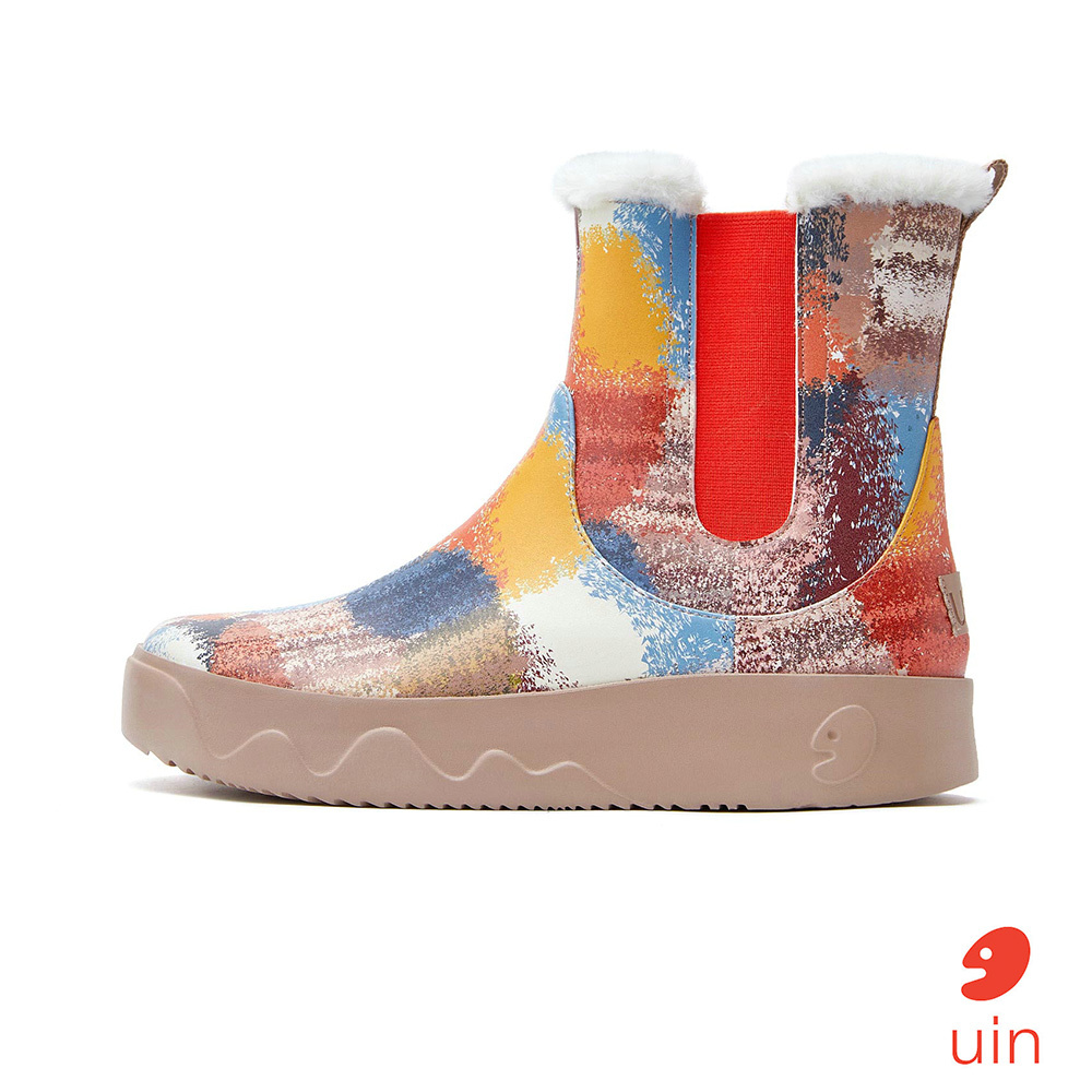 【 Uin 】西班牙原創設計 | 斑斕鸚鵡 彩繪休閒 女靴