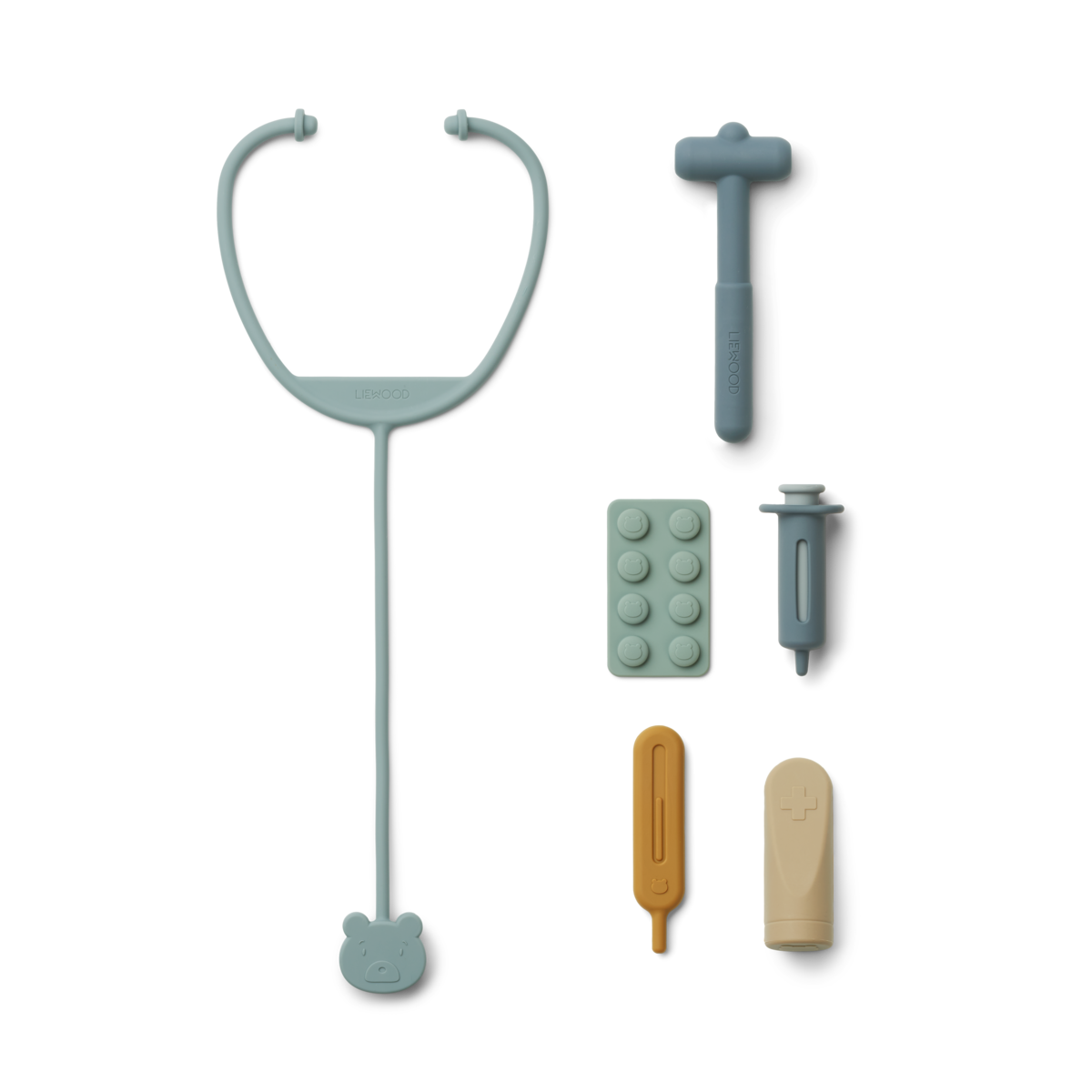 丹麥LIEWOOD 醫生護士玩具組-Blue Multi Mix