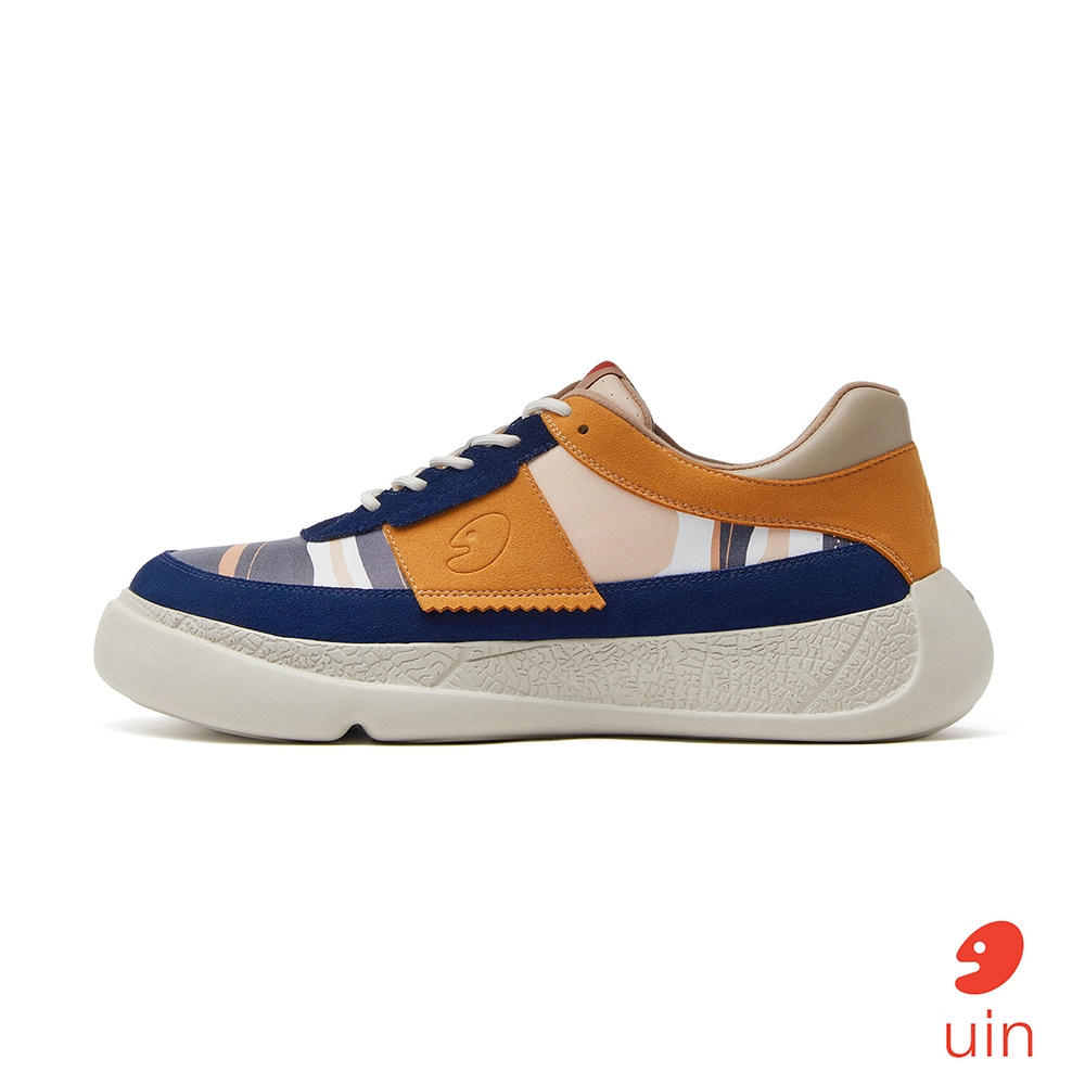 【 Uin 】西班牙原創設計 |托萊多12 彩色河流 男鞋 彩繪鞋 休閒鞋 懶人鞋
