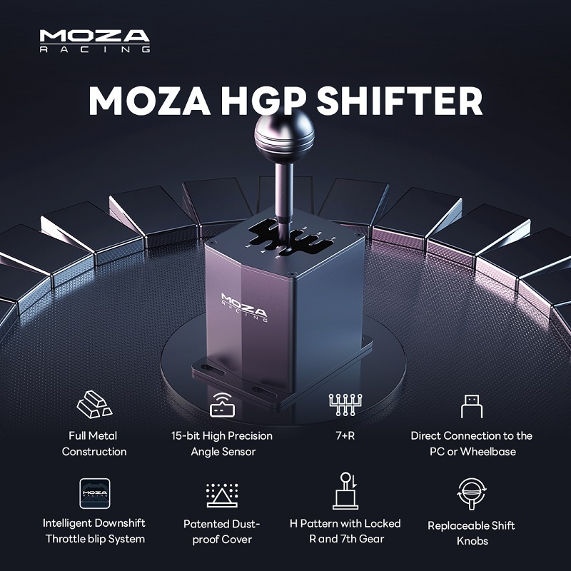 米特3C數位–MOZA 魔爪 HGP排檔桿/RS039