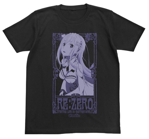 Cospa 0819 Re:ｾﾞﾛから始める異世界生活 ｴﾐﾘｱTｼｬﾂ/BLACK