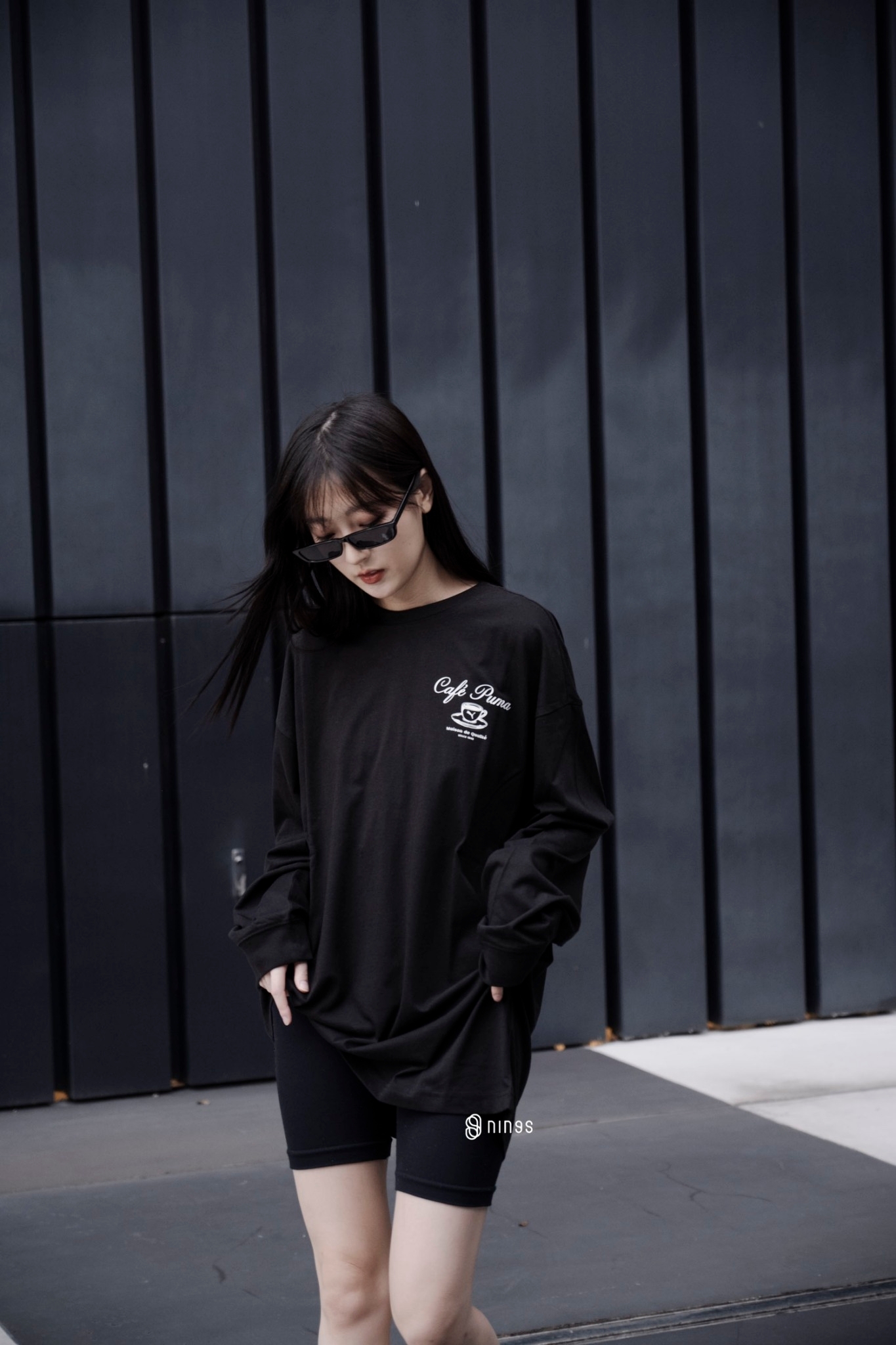 【現貨】PUMA CAFE 薄長袖 黑 62524301