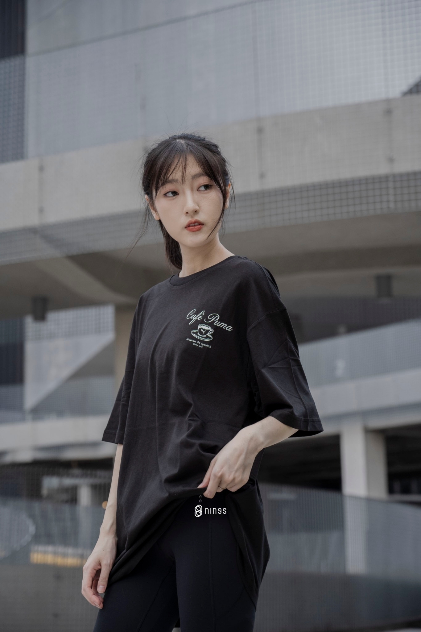 【現貨】PUMA CAFE 短T 黑 62524201