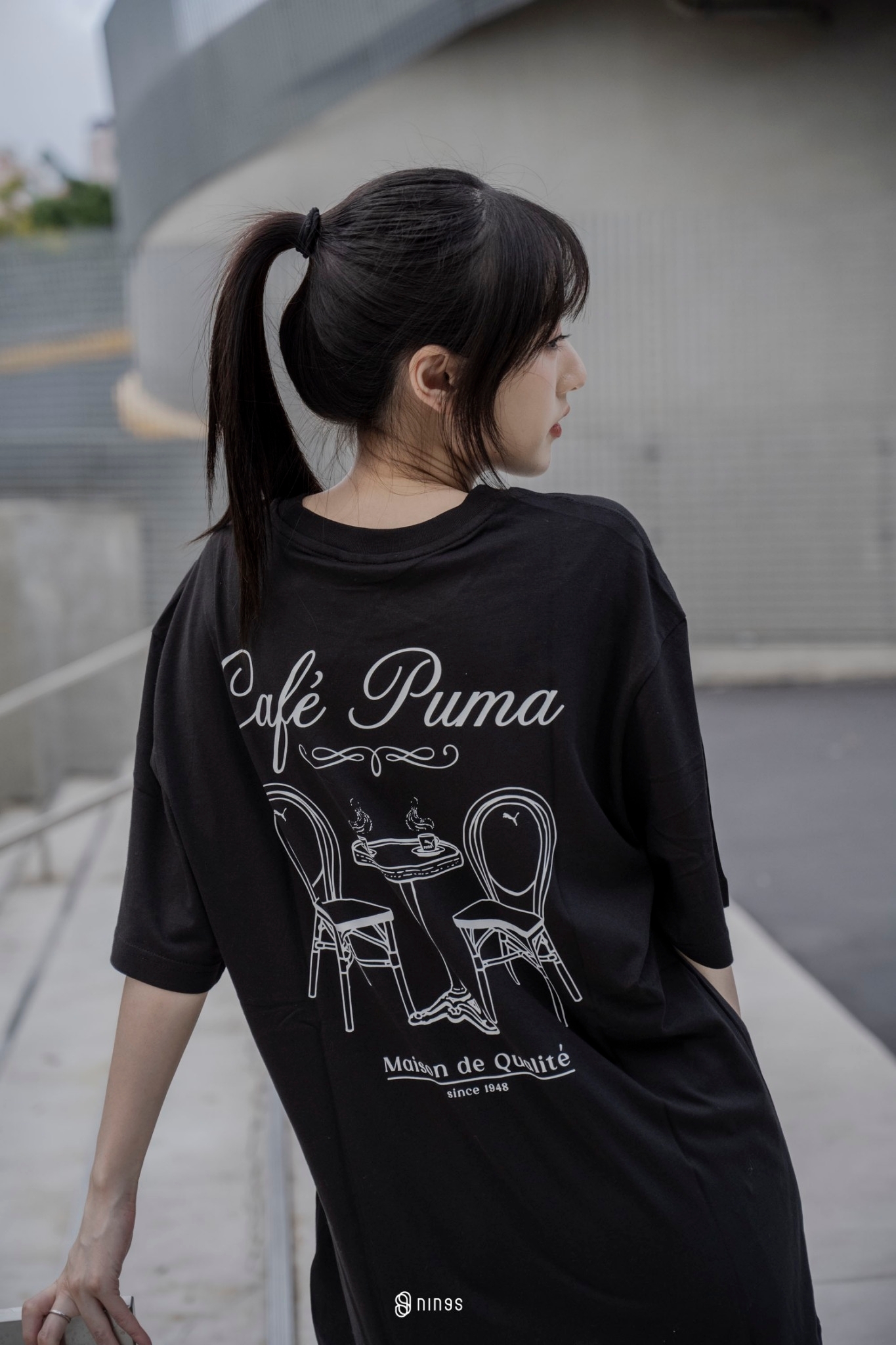 【現貨】PUMA CAFE 短T 黑 62524201