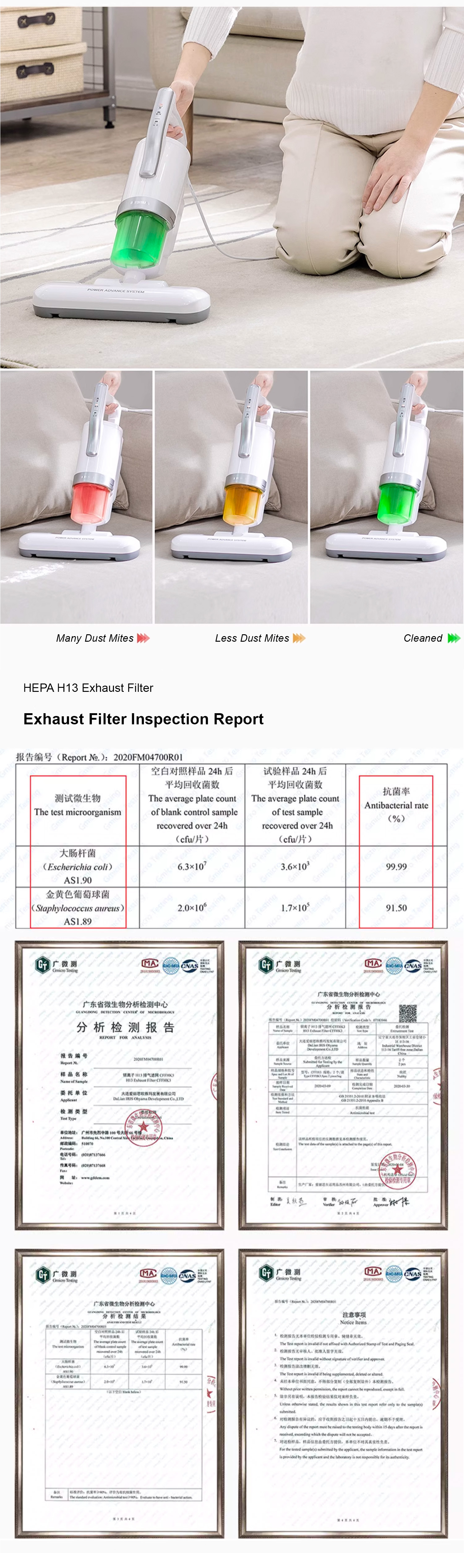 IRIS OHYAMA ICFAC4 DUST MITES VACUUM CLEANER