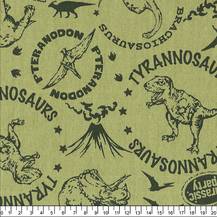 進口棉布R8951-02(一尺) 日製-恐龍世界