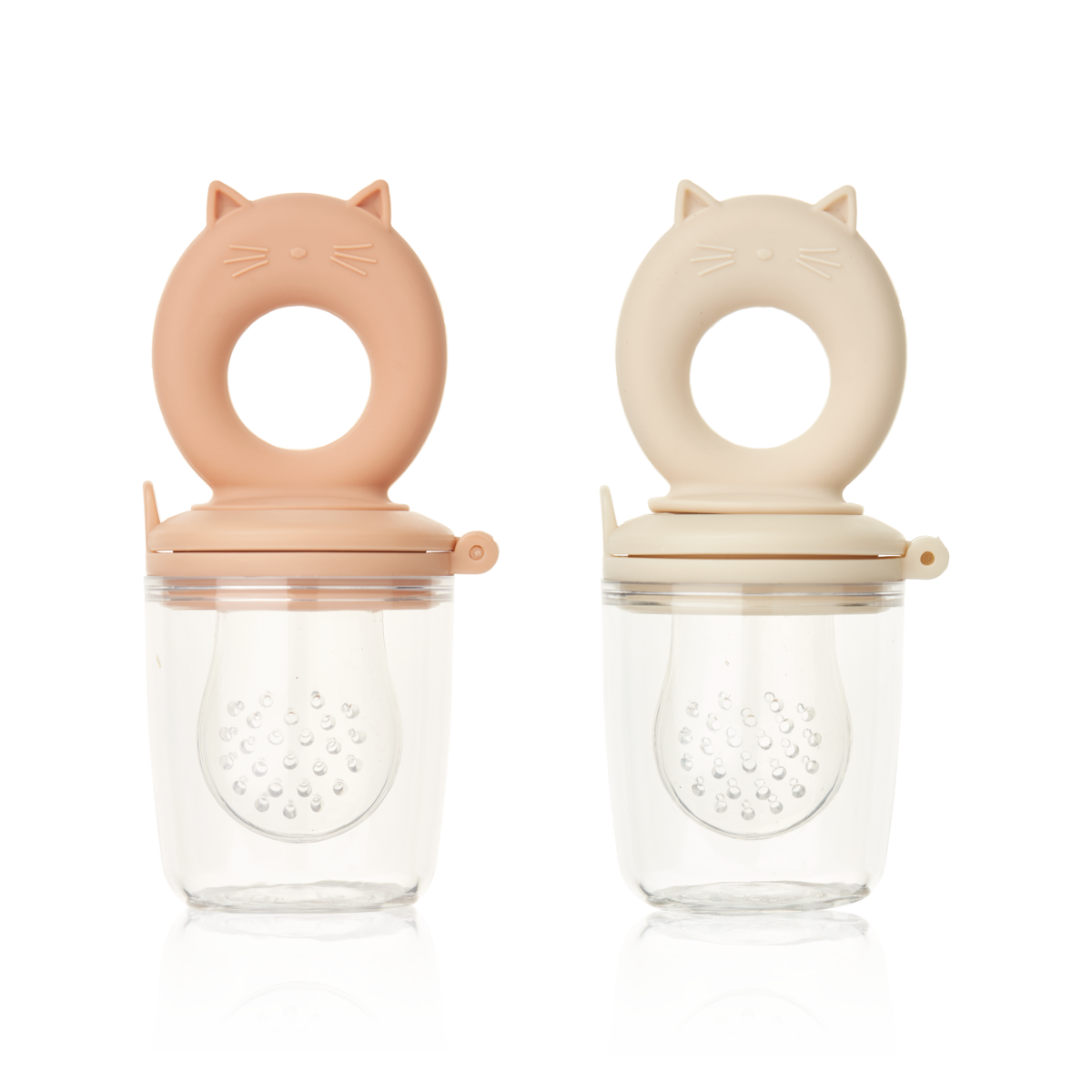 丹麥LIEWOOD 矽膠食物學習棒(2入)-Tuscany Rose / Apple Blossom