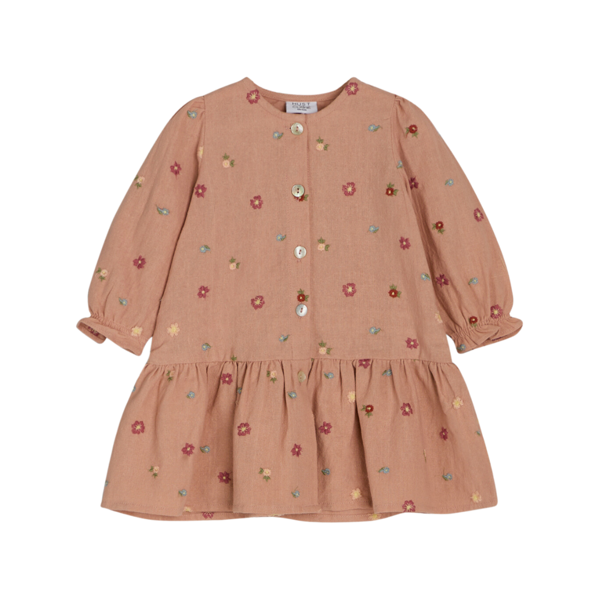 〖 Hust & Claire 〗沙紅刺繡小花洋裝