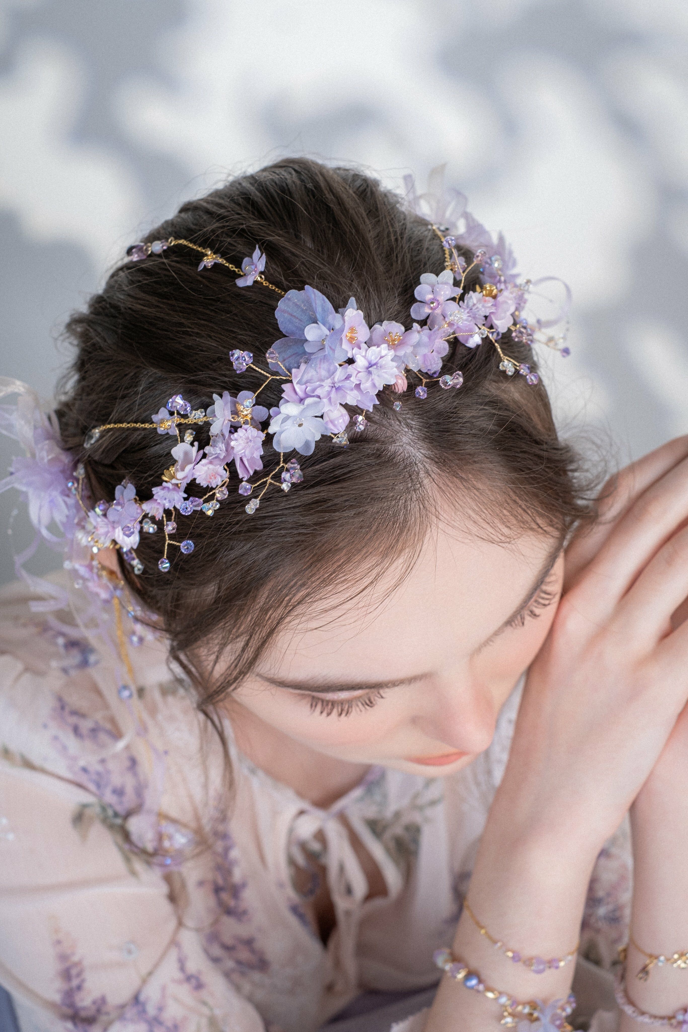 Fairytopia Full Bloom Bridal Headband (with detachable chain details)
