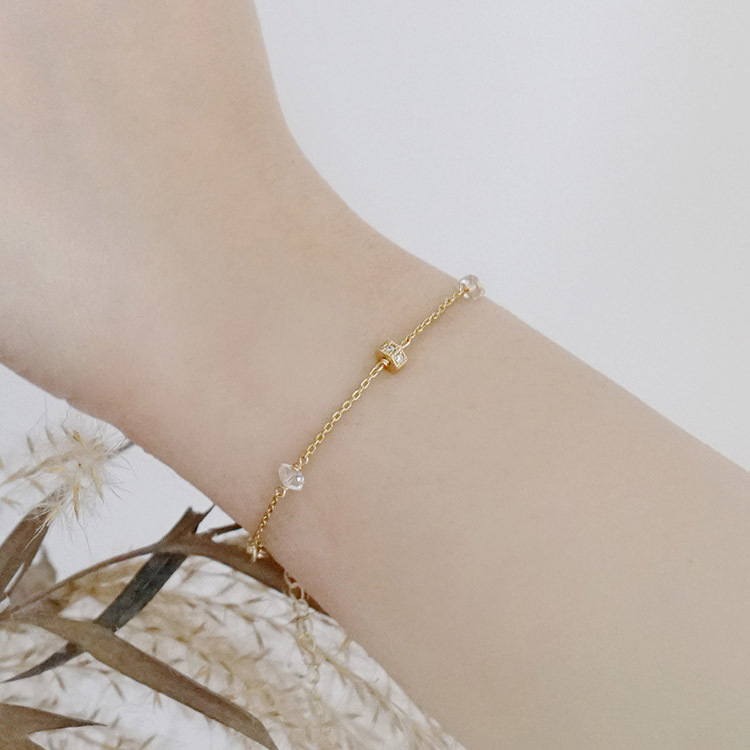 ｜正能量｜沉睡的馬丘比丘 – 白水晶 – 手鍊