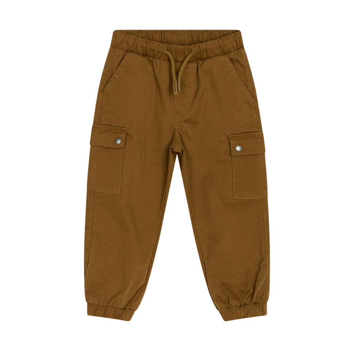 〖 Hust & Claire 〗咖啡拉繩工裝長褲