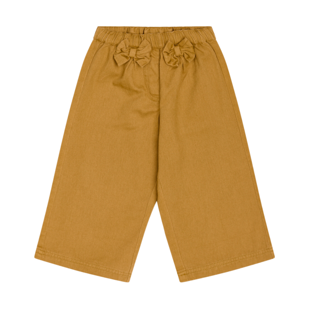 〖 Hust & Claire 〗芥黃蝴蝶結寬褲