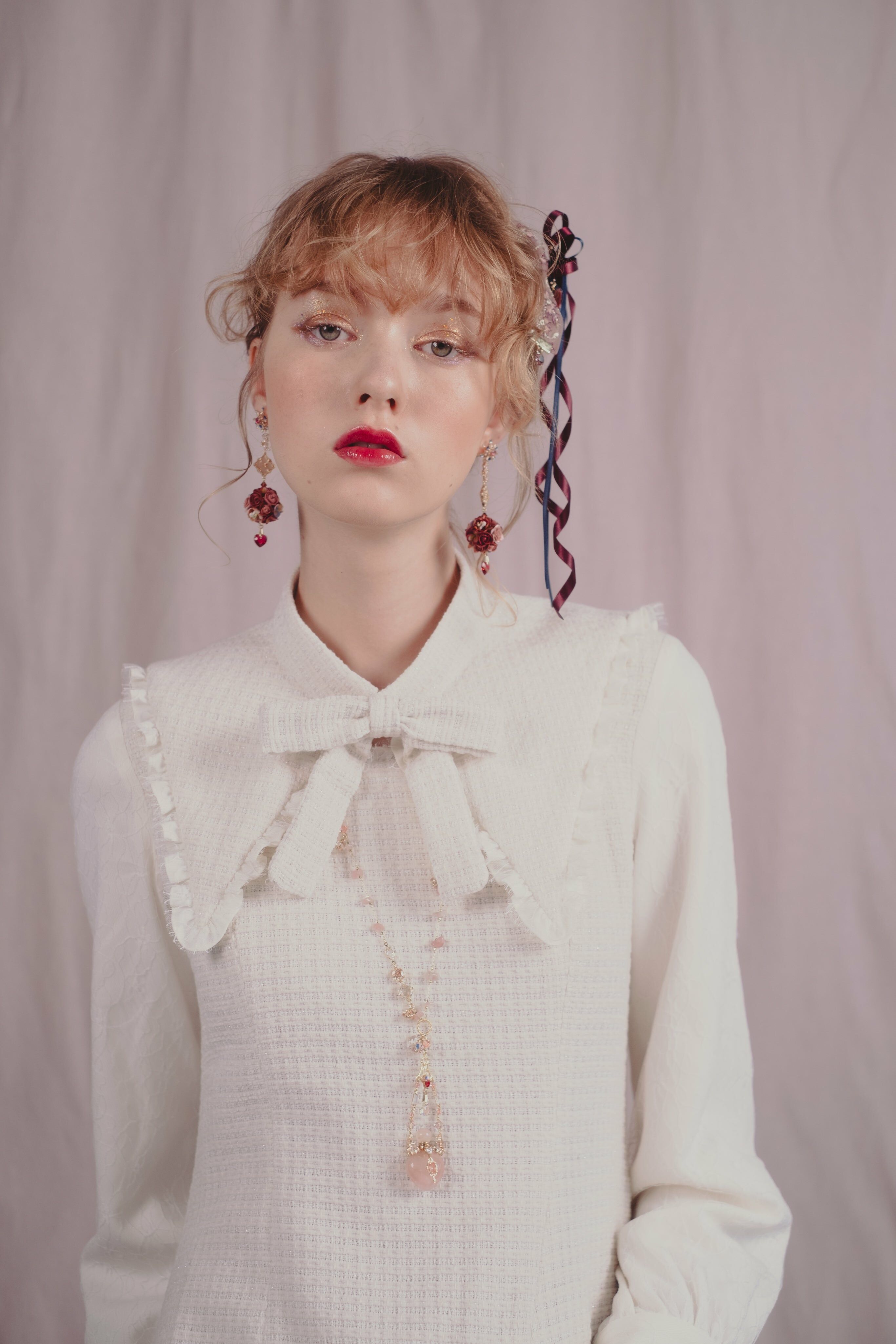 La Vie en Rose Twinkling Starlight Garden Bouquet Earrings