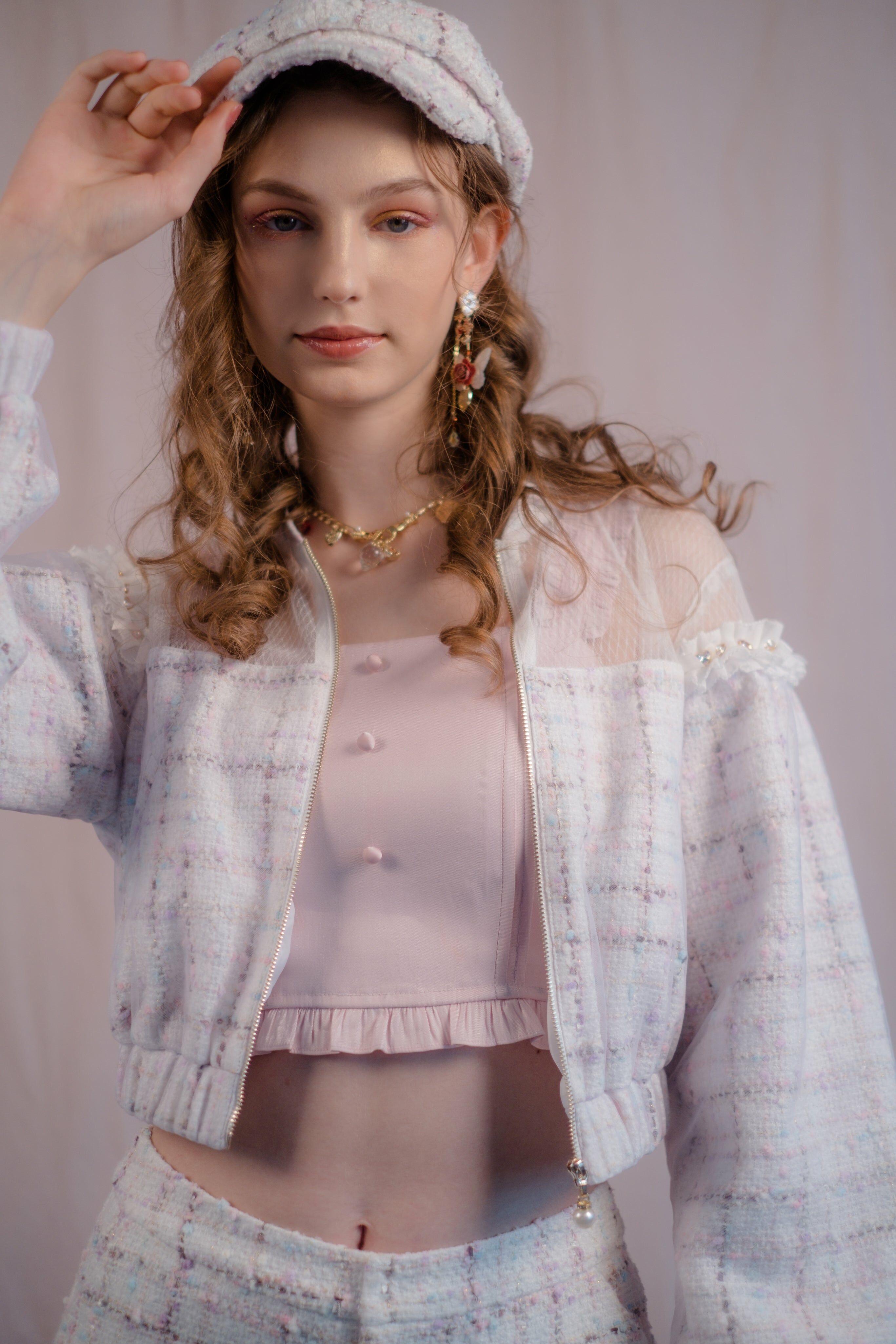 Ruffled Camisole (Pink)