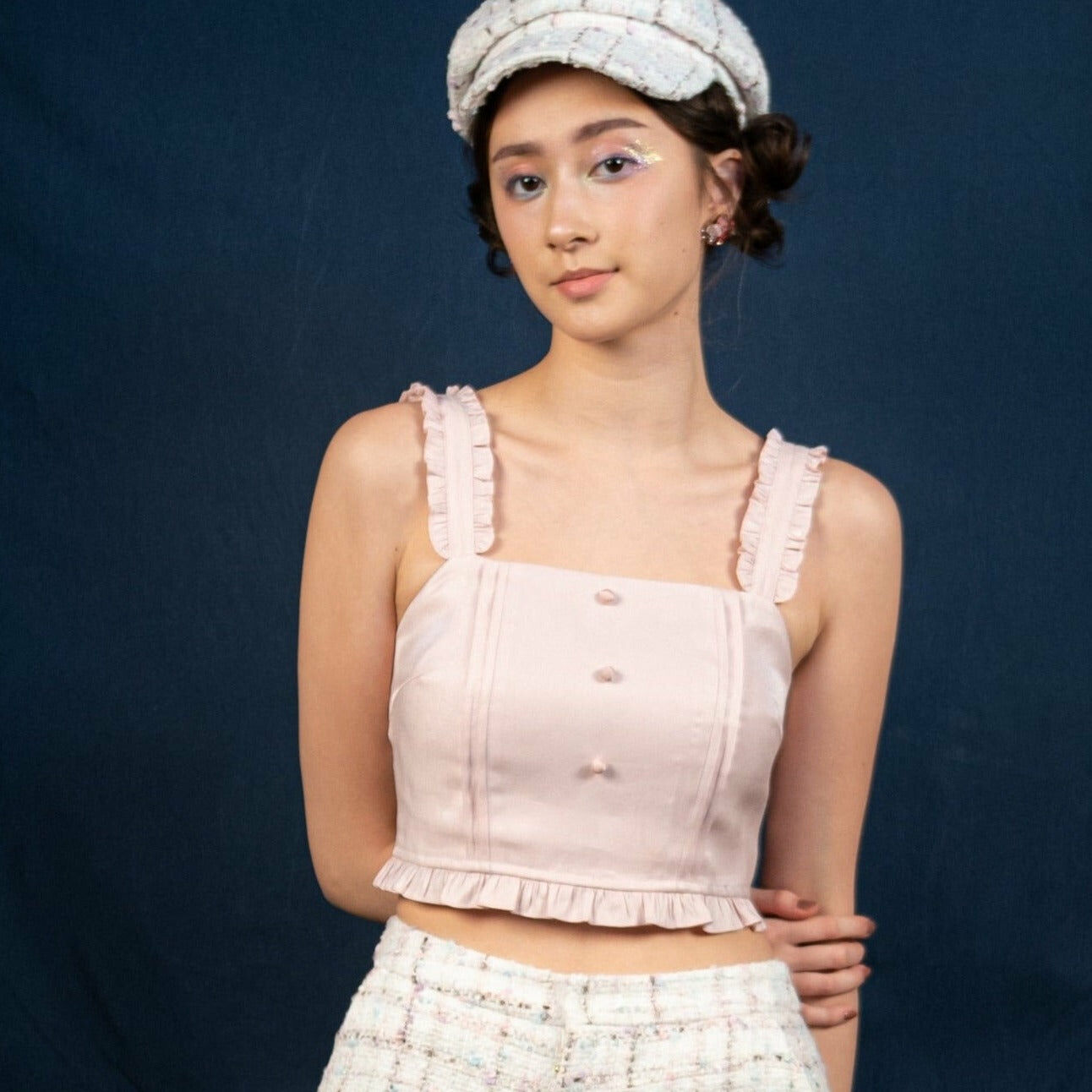 Ruffled Camisole (Pink)