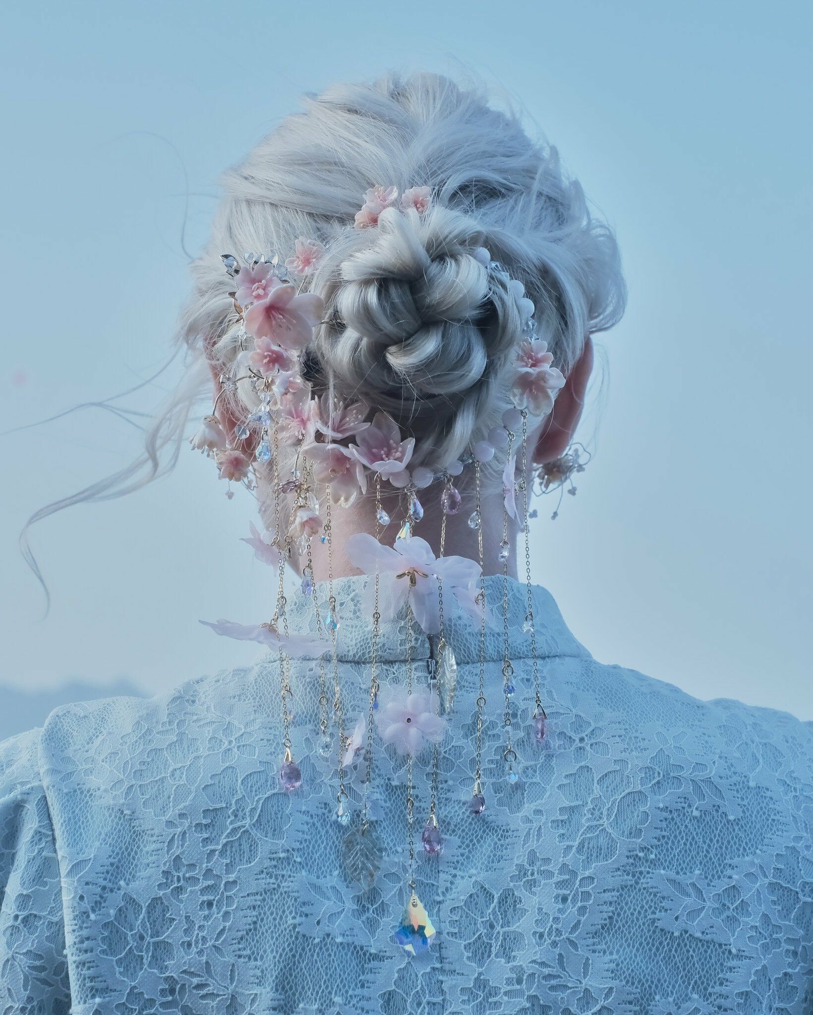 Melodious Surroundings Sakura Cascade Hairband and Hair Pin Set