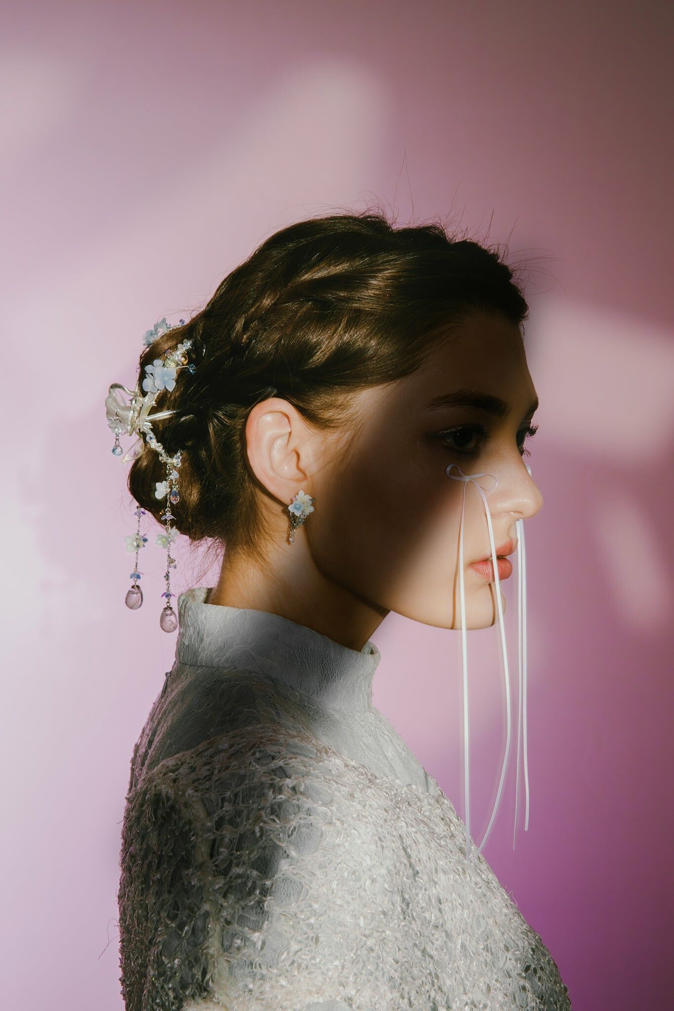 Realisation of Fantasy Hydrangea Butterfly-shaped Claw Clip