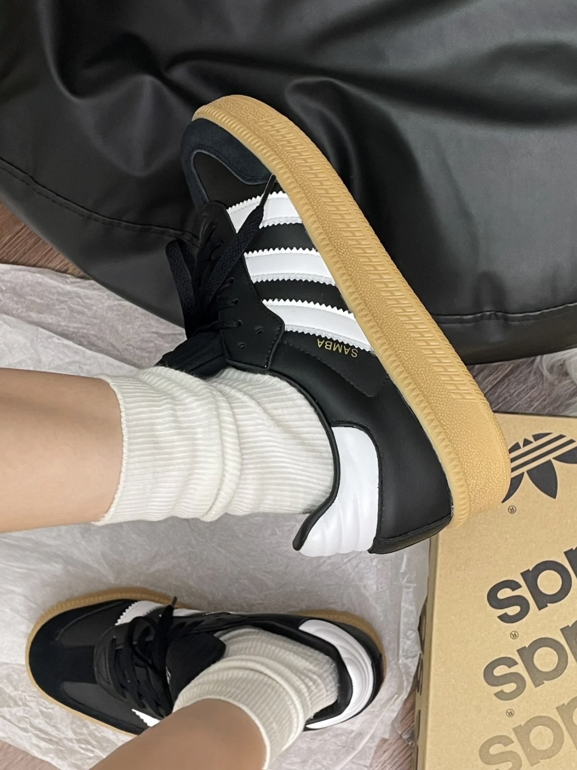 Adidas Samba XLG 胖胖黑