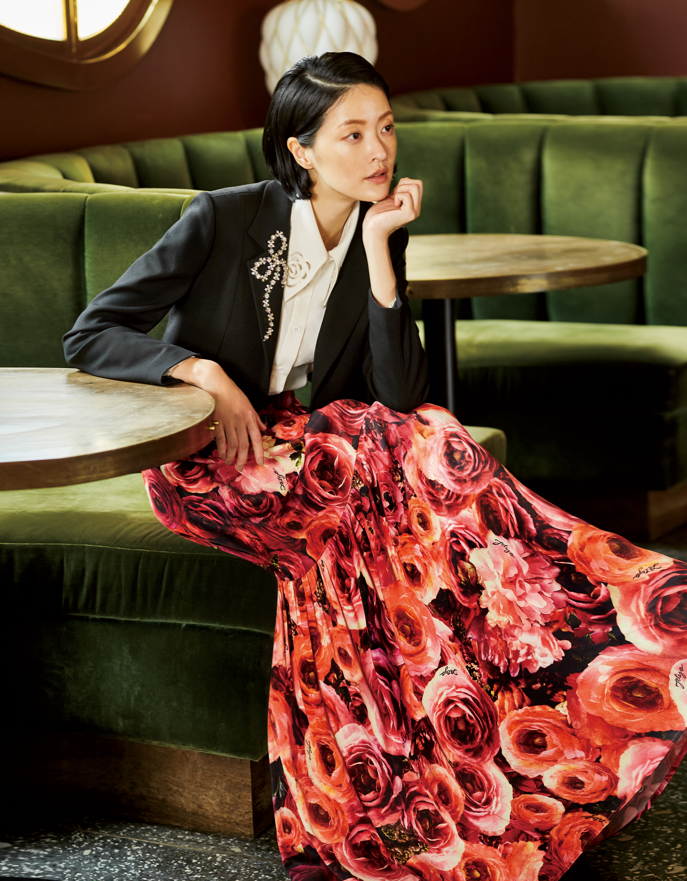 BC15006C1 玫瑰山谷嘉年華長裙