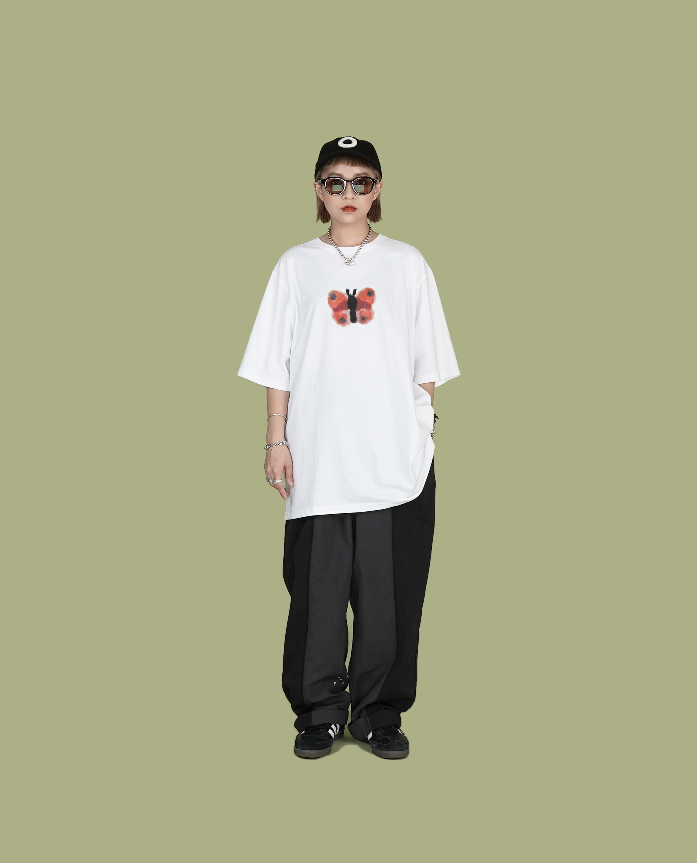 POP TRADING COMPANY Rop Butterfly T-Shirt - 23FW