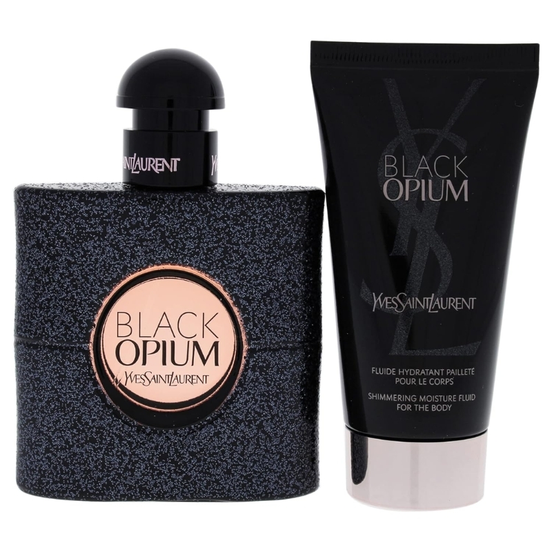 YSL 聖羅蘭 黑鴉片旅行禮盒套裝 (濃香水50ml+身體乳50ml) (Barcode: 3660732069484)