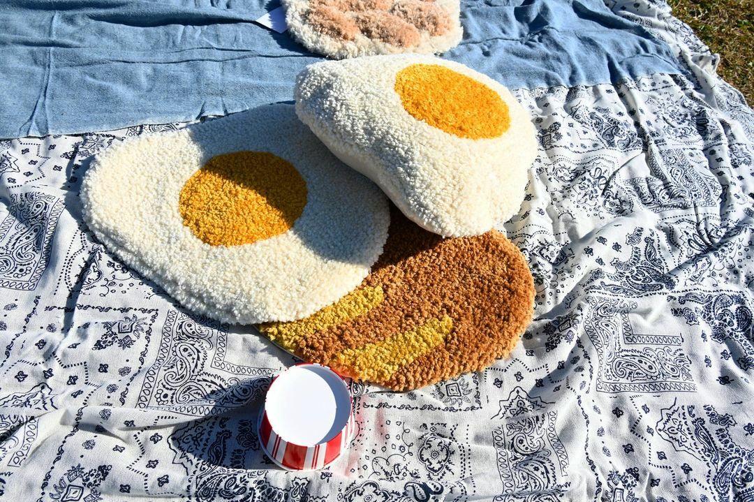 抱枕∣自然風格系列 太陽蛋∣日本 AND PACKABLE