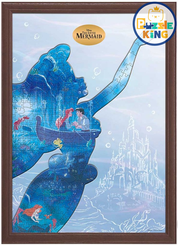 拼圖剪影-小美人魚-相框